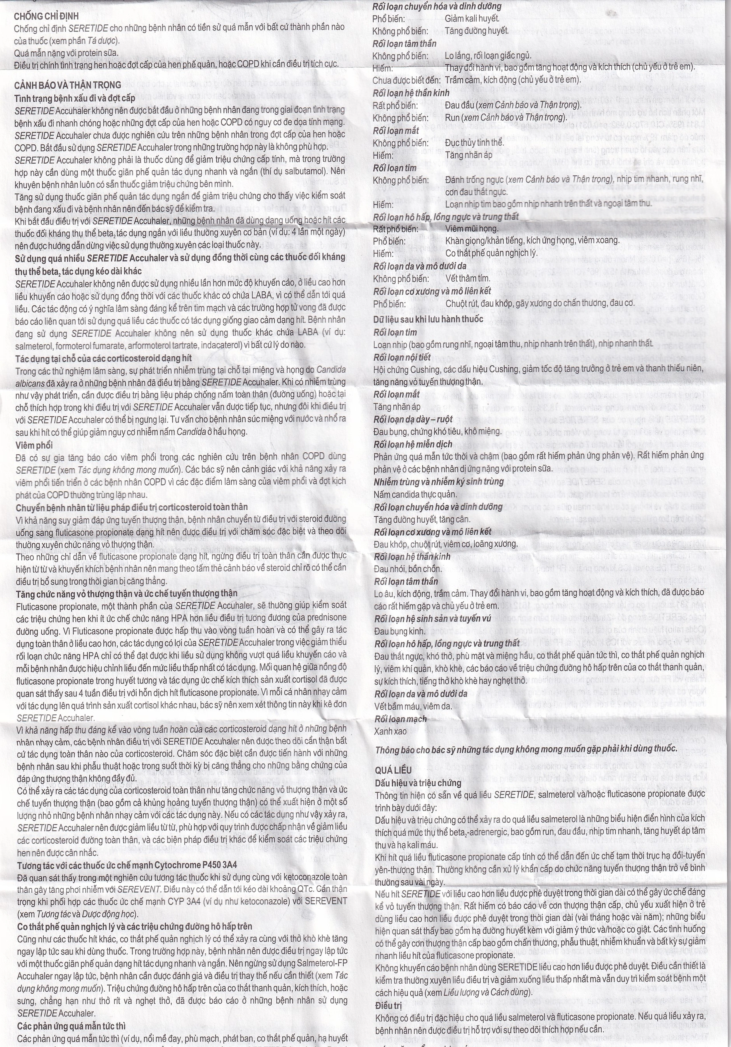Bột hít phân liều Seretide Evohaler DC 50/250 Gsk điều trị hen phế quản, tắc nghẽn phổi mạn tính (60 liều)