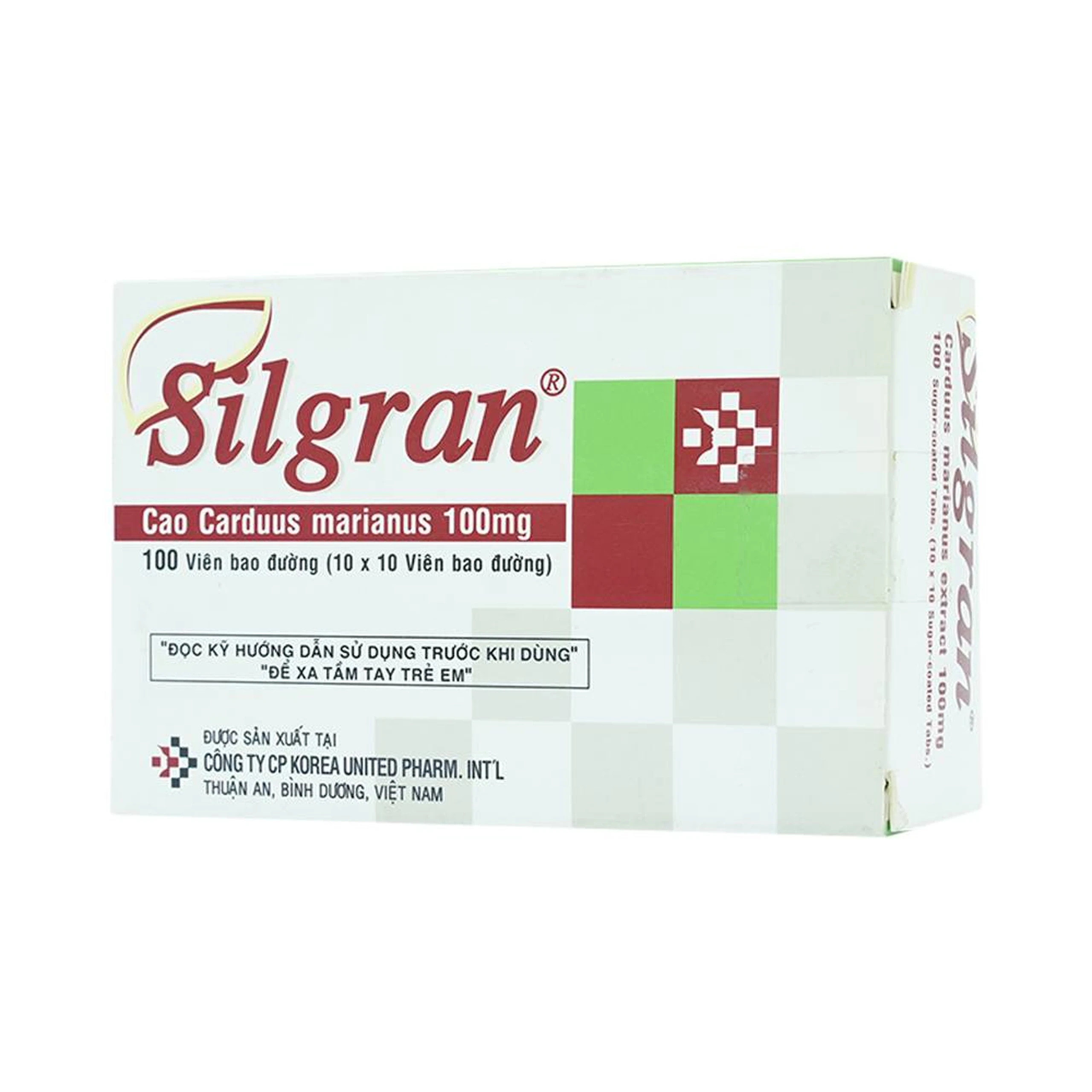 Thuốc Silgran 100mg United điều trị nhiễm độc gan, bảo vệ tế bào gan (10 vỉ x 10 viên)