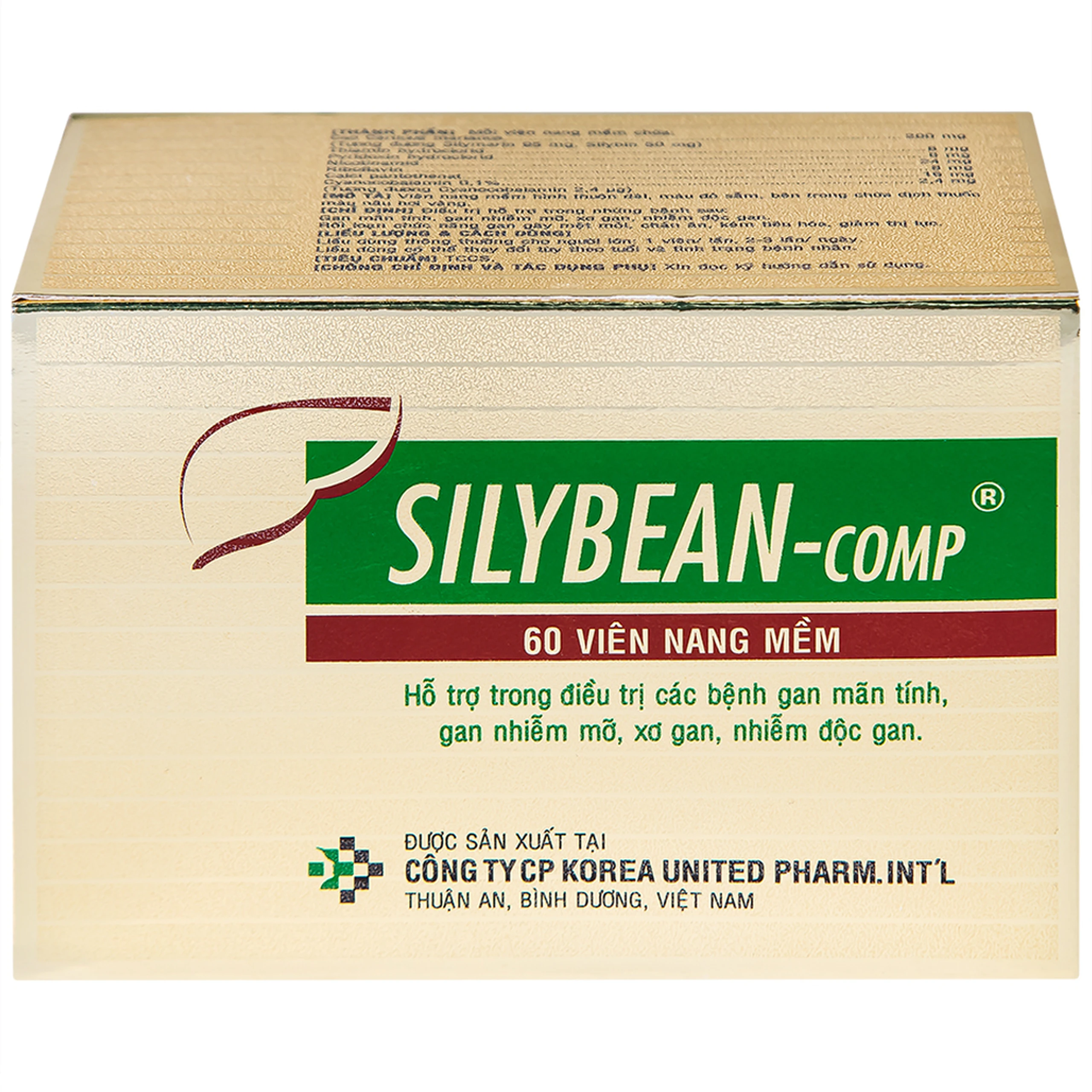 Thuốc Silybean-Comp United hỗ trợ điều trị bệnh gan mãn tính, gan nhiễm mỡ (6 vỉ x 10 viên)