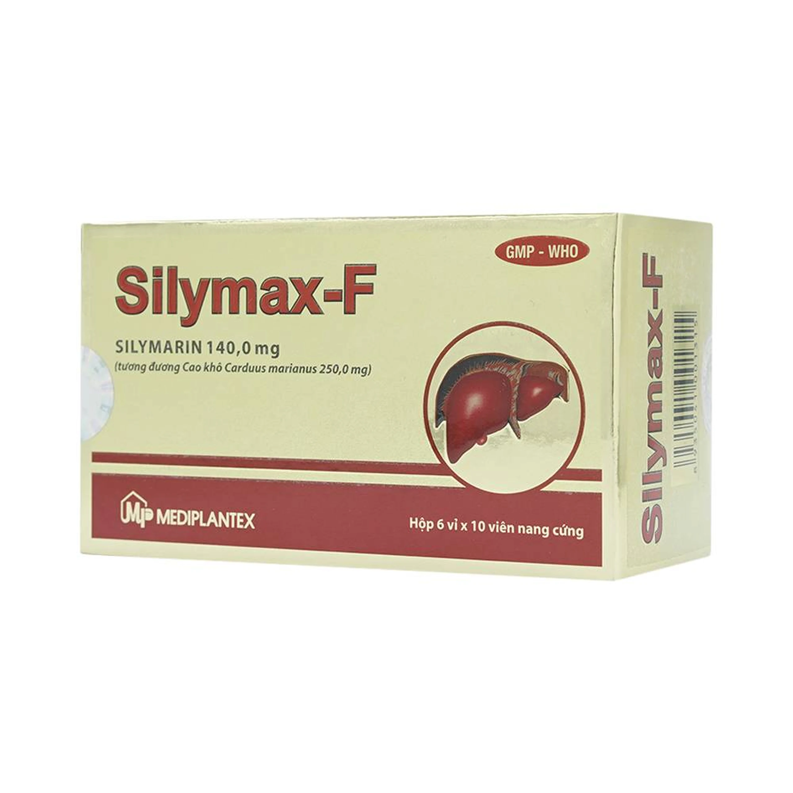 Thuốc Silymax-F Mediplantex điều trị viêm gan do virus, xơ gan (6 vỉ x 10 viên)