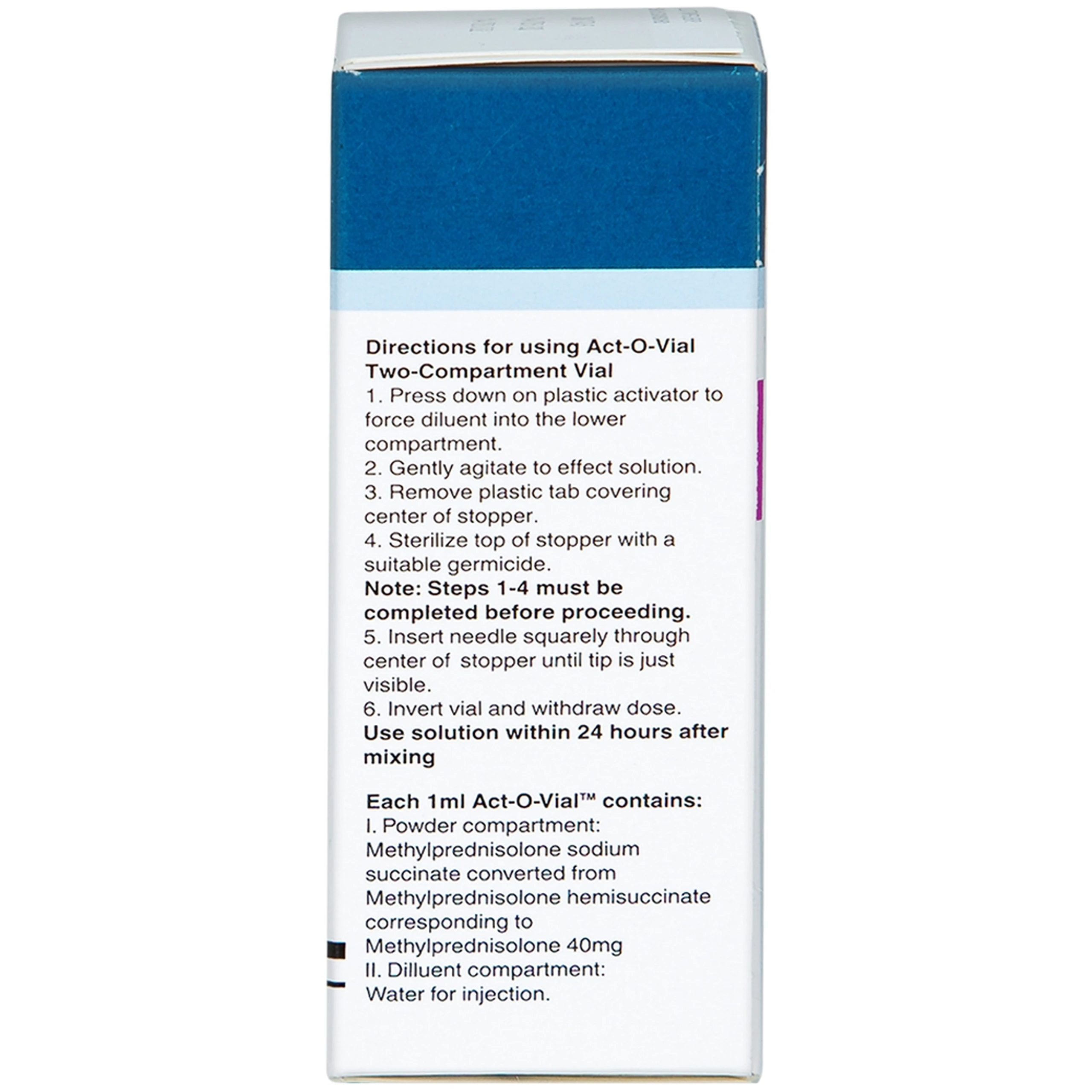 Bột pha tiêm Solu-Medrol 40mg Pfizer điều trị rối loạn thấp khớp, lupus ban đỏ hệ thống (1 lọ x 1ml)