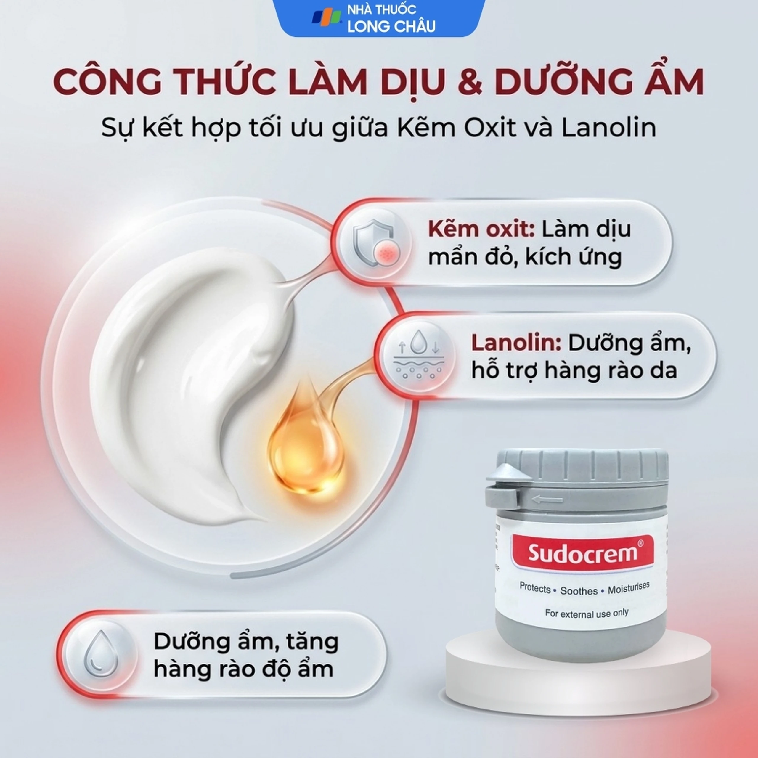 Kem bôi cho bé Sudocrem bảo vệ da, ngăn ngừa hăm tã (60g) 3