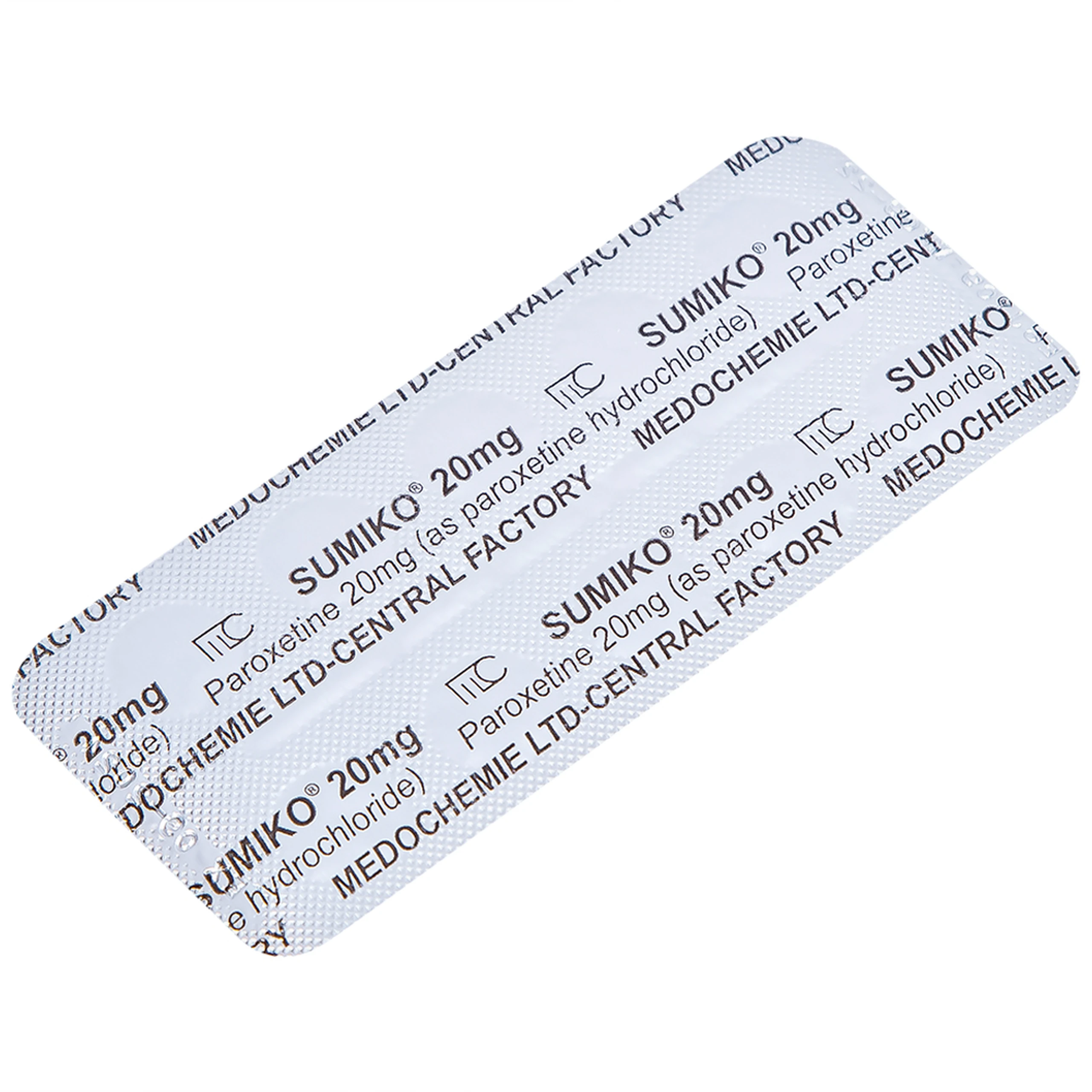 Thuốc Sumiko 20mg Medochemie điều trị bệnh trầm cảm (5 vỉ x 10 viên)