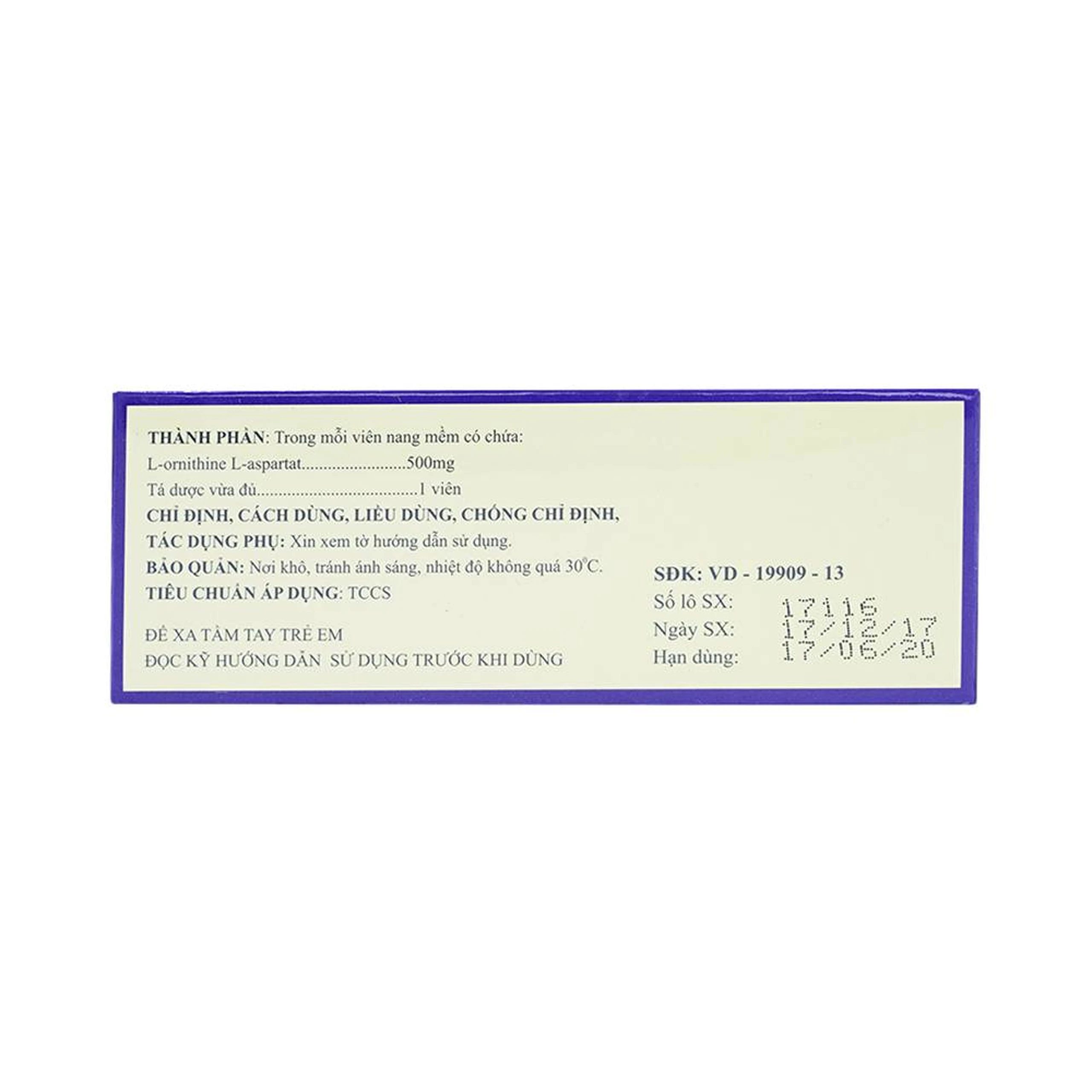 Thuốc Sylhepgan Nam Hà điều trị tăng amoniac huyết (12 vỉ x 5 viên)