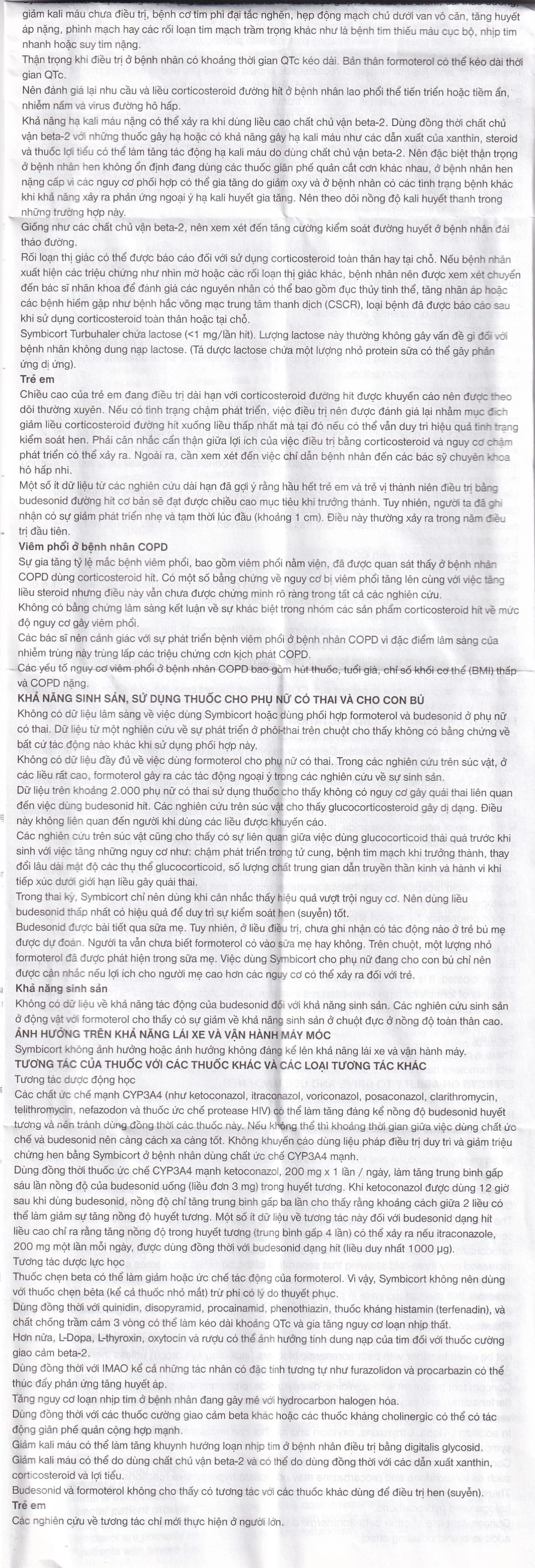 Thuốc bột để hít Symbicort AstraZeneca điều trị hen suyễn (120 liều)