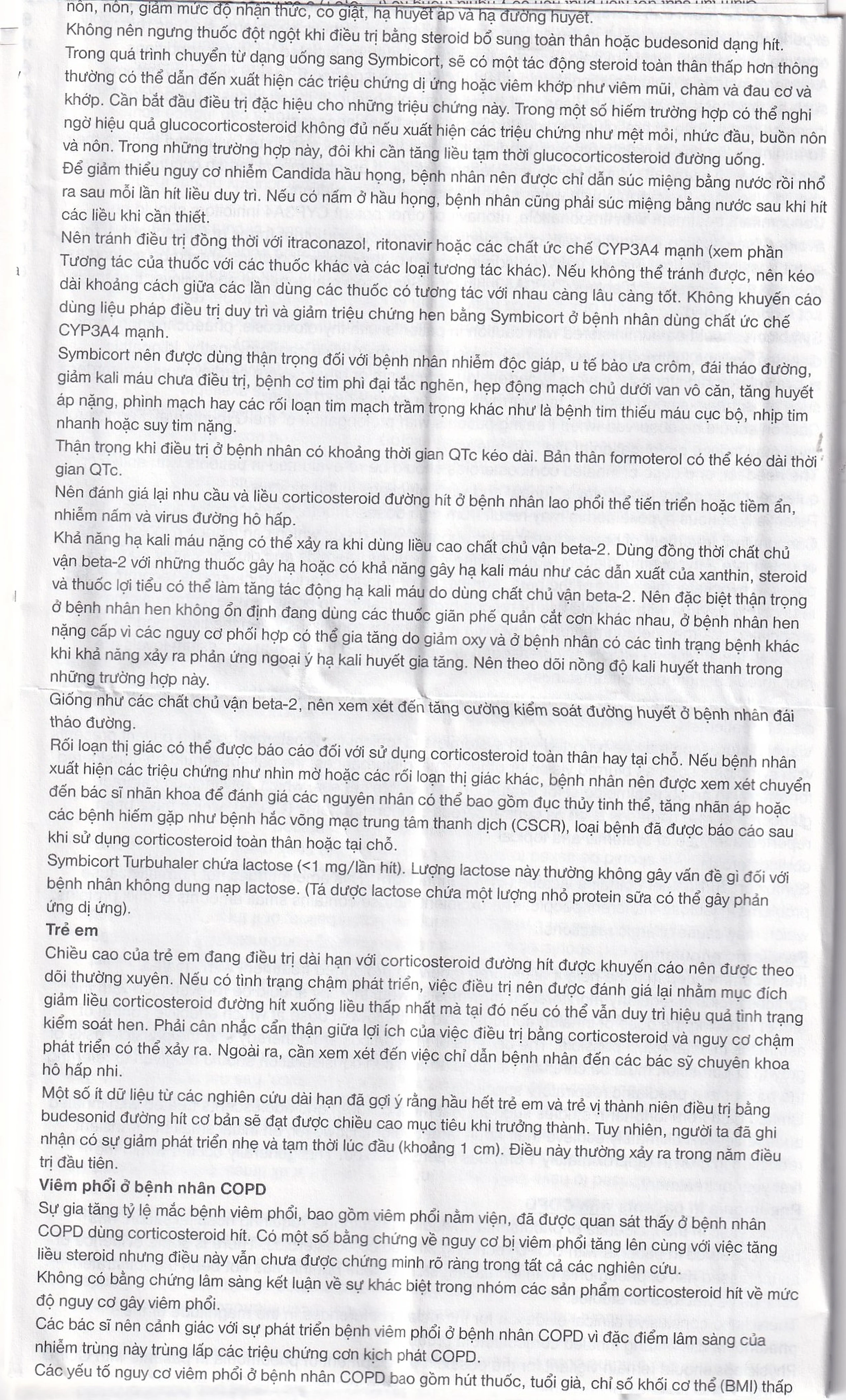 Thuốc bột để hít Symbicort AstraZeneca điều trị hen suyễn (60 liều)