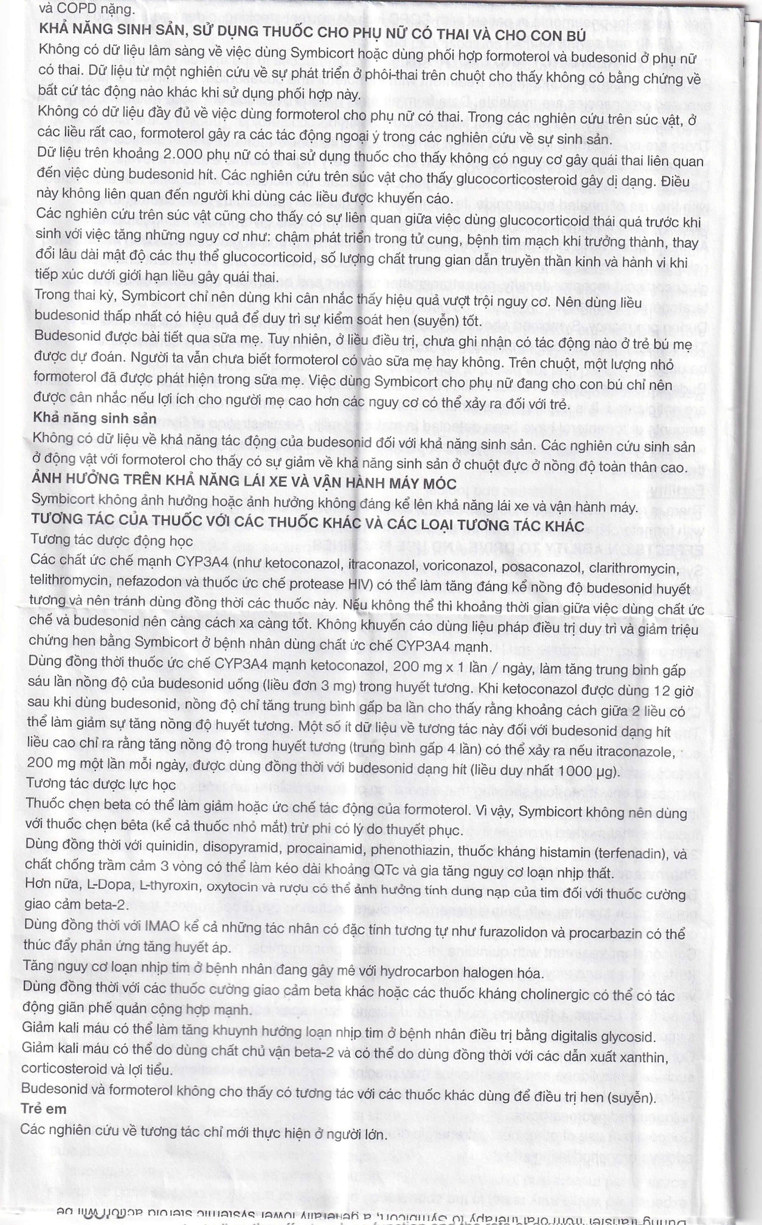 Thuốc bột để hít Symbicort AstraZeneca điều trị hen suyễn (60 liều)