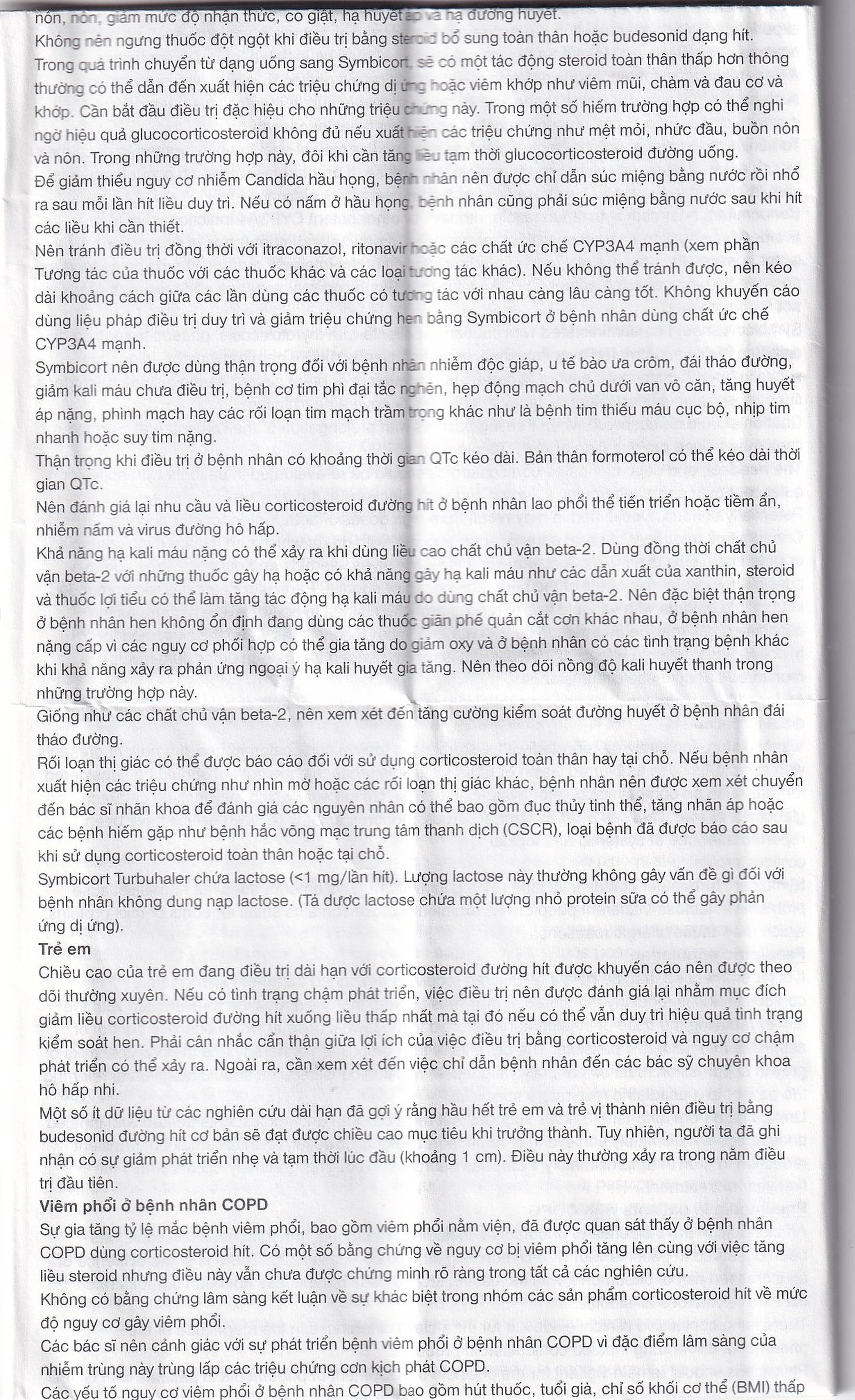 Thuốc bột để hít Symbicort AstraZeneca điều trị hen suyễn (60 liều)