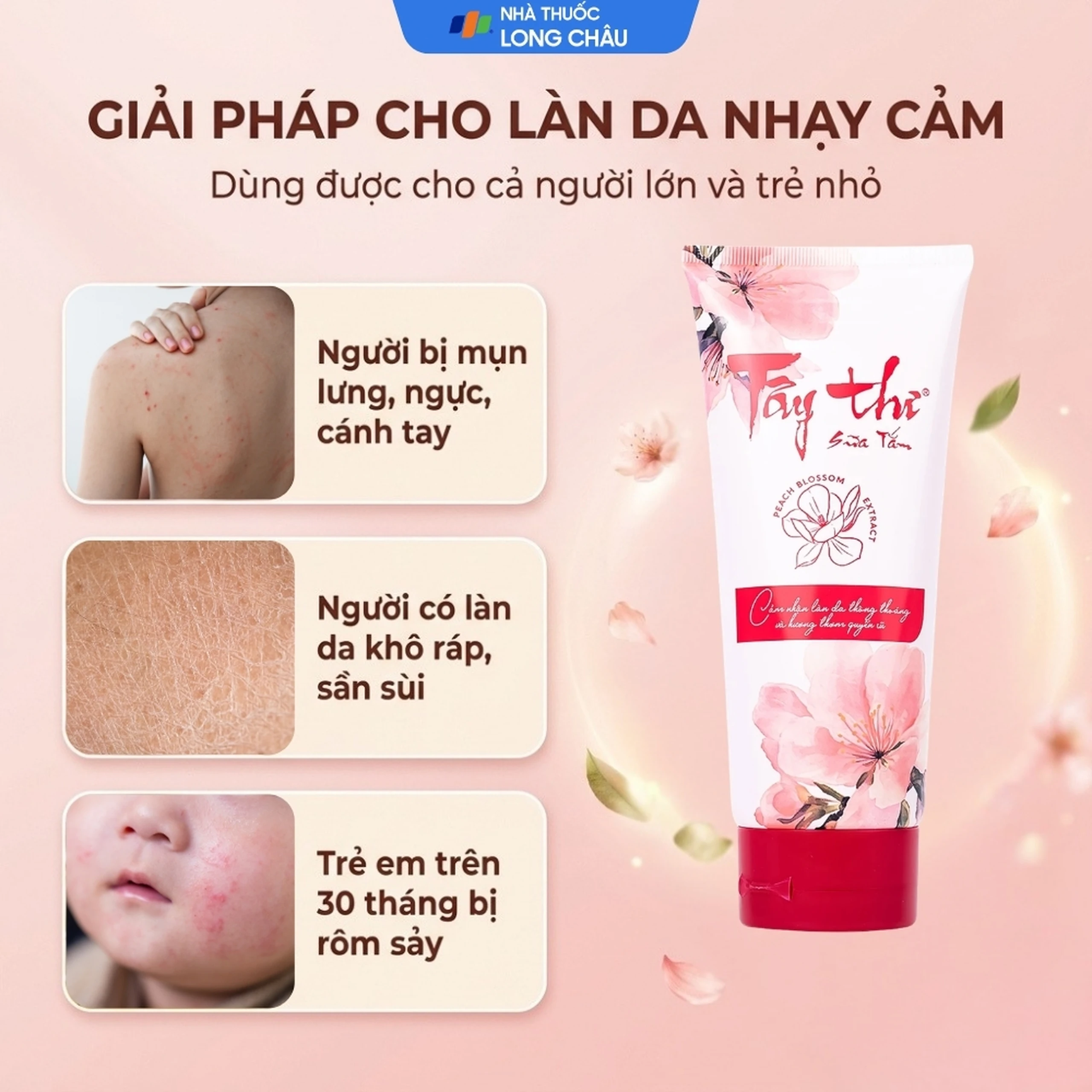 Sữa tắm Tây Thi Thái Dương giúp làm giảm tình trạng ngứa da, viêm chân lông và mụn trứng cá (200g) 4