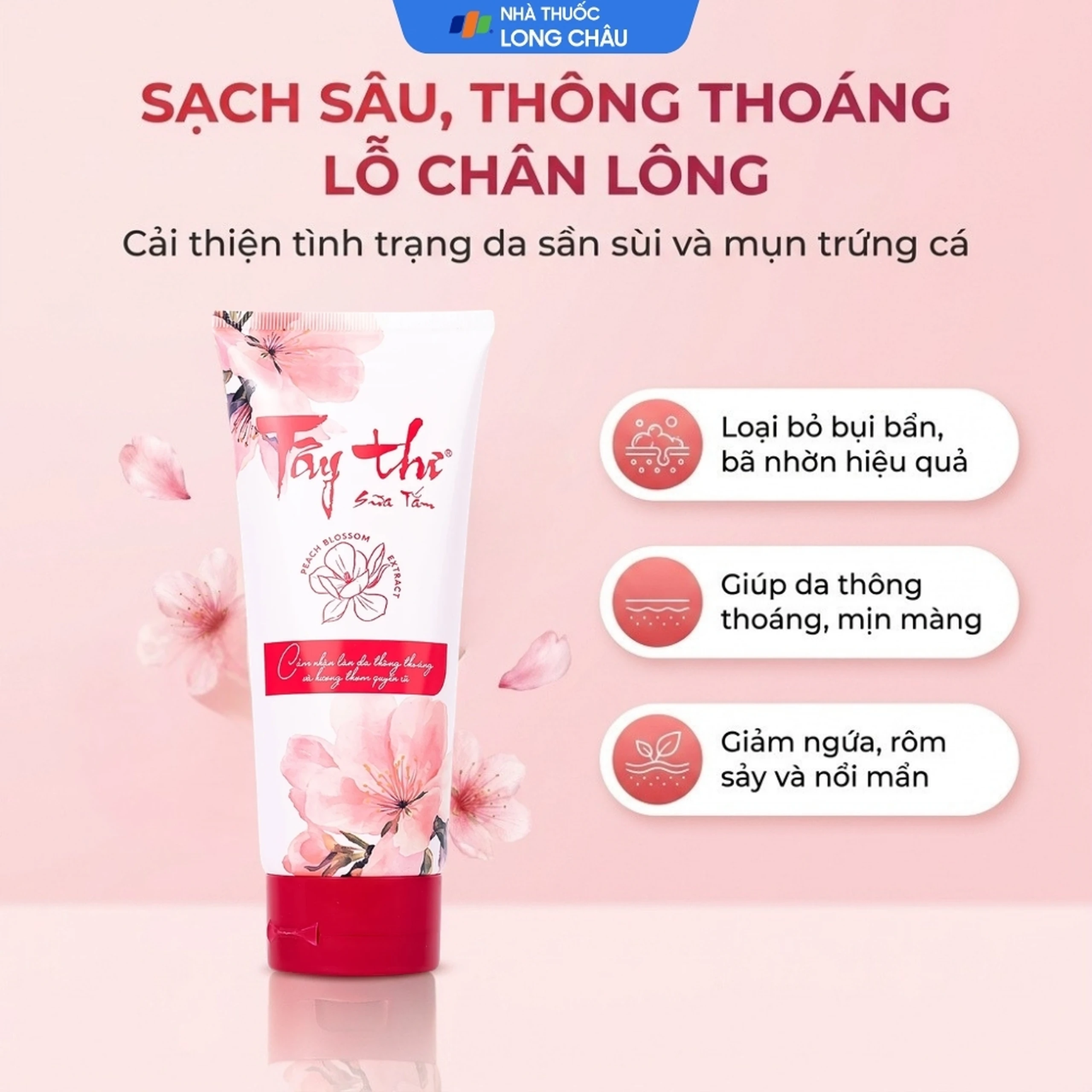 Sữa tắm Tây Thi Thái Dương giúp làm giảm tình trạng ngứa da, viêm chân lông và mụn trứng cá (200g) 2