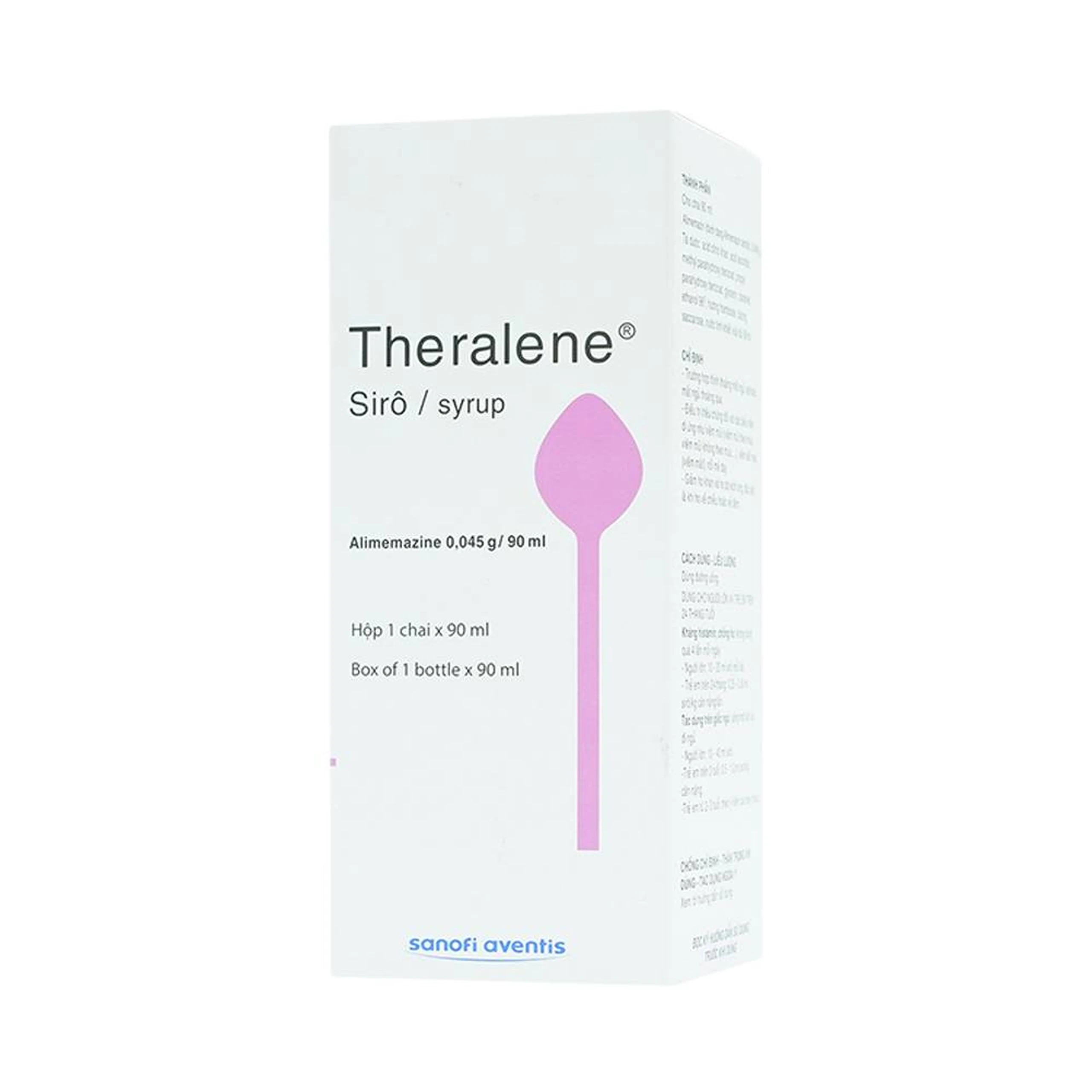 Siro Theralene Sanofi điều trị mất ngủ, viêm mũi (90ml)