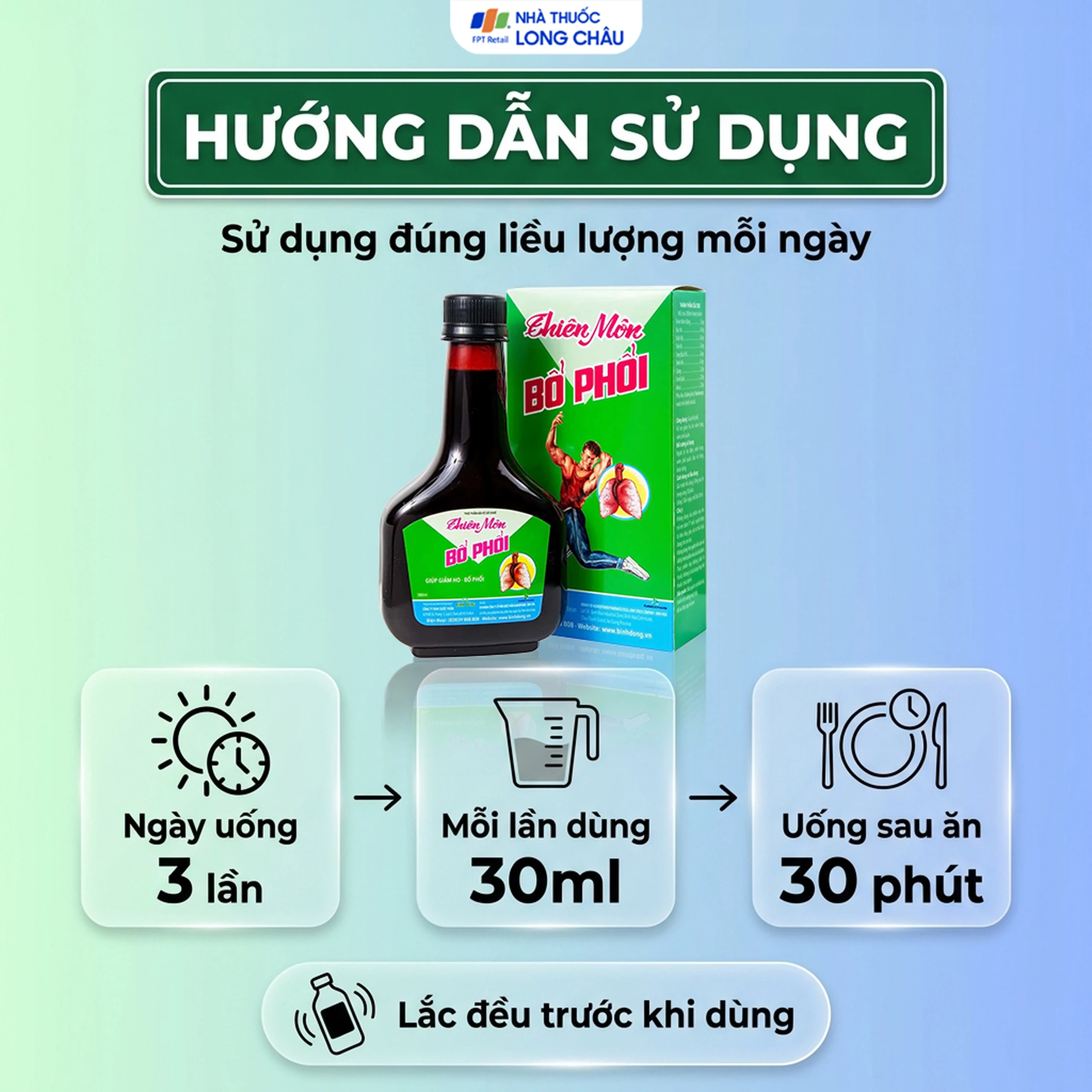 Hỗ trợ giảm ho Thiên Môn Bổ Phổi Bình Đông (280ml) 5