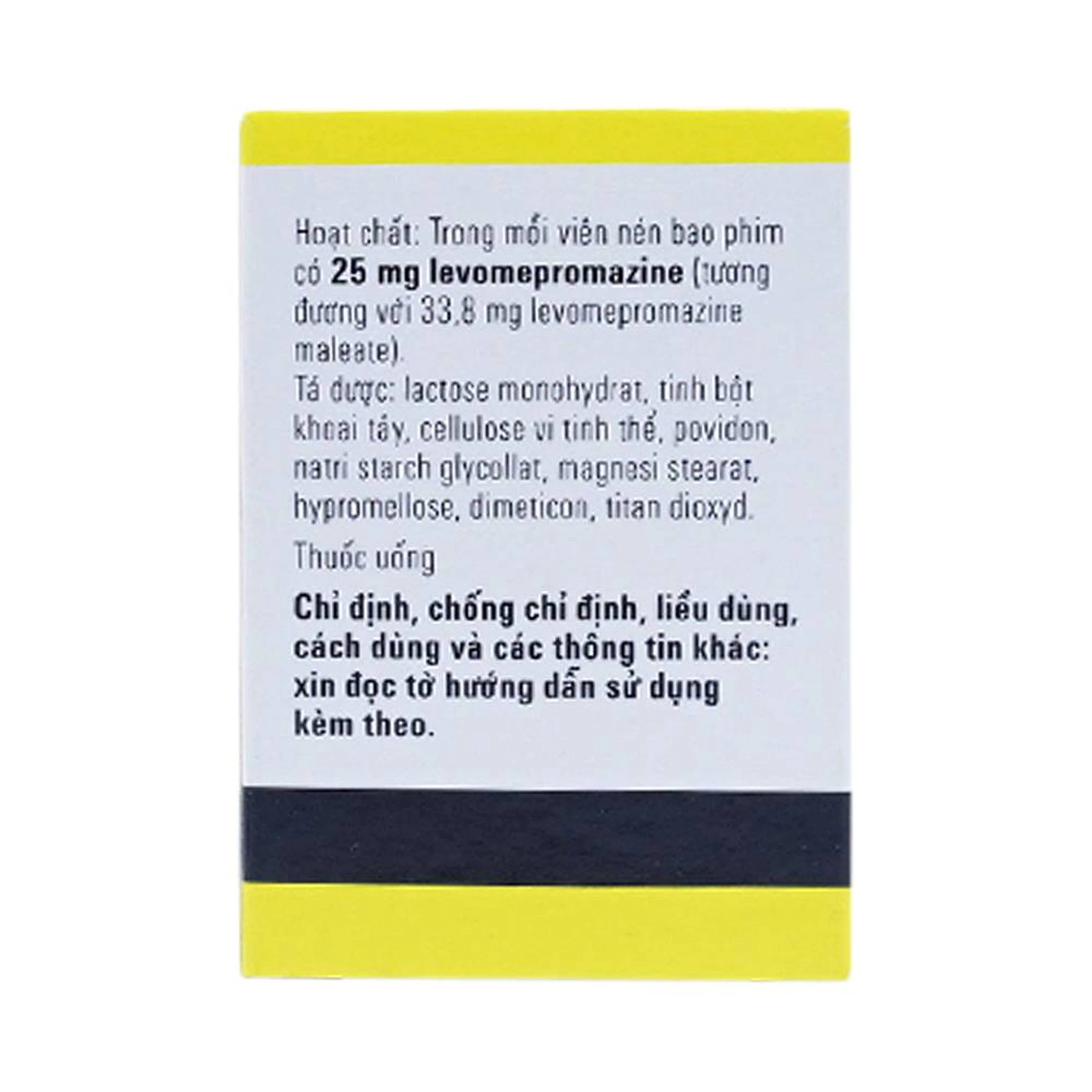 Thuốc Tisercin 25mg Egis điều trị loạn thần (1 lọ x 50 viên)