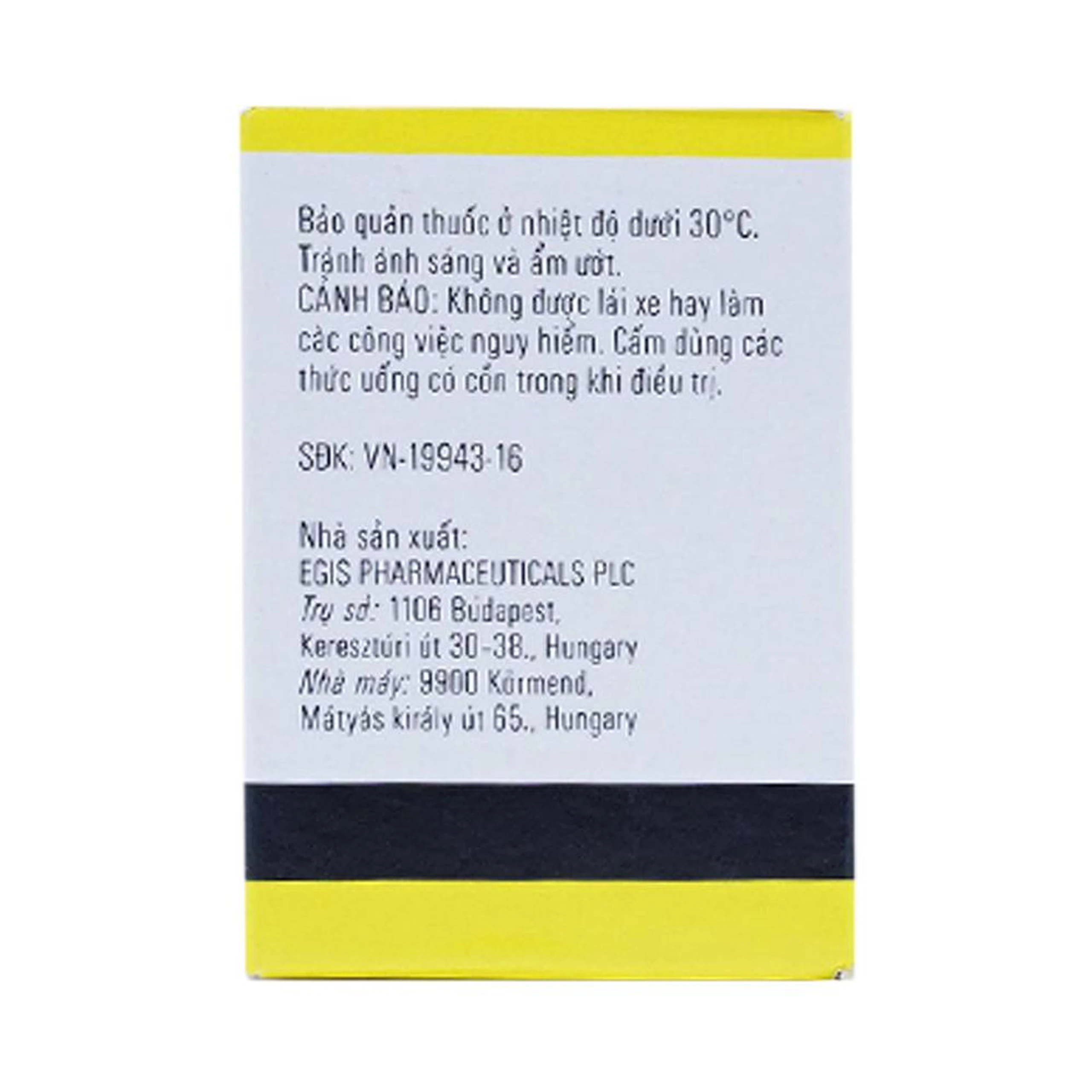 Thuốc Tisercin 25mg Egis điều trị loạn thần (1 lọ x 50 viên)