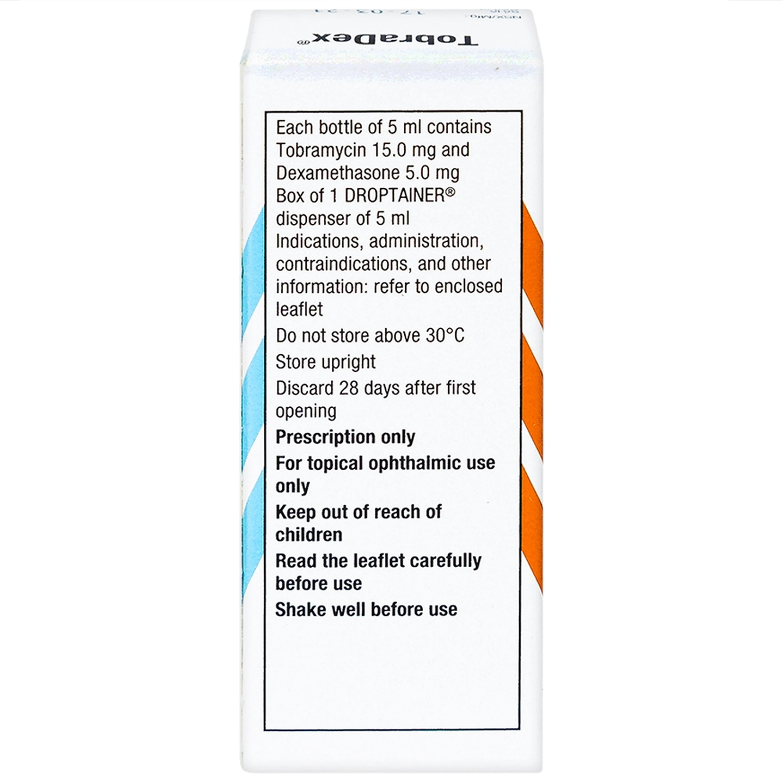 Hỗn dịch nhỏ mắt Tobradex điều trị tình trạng viêm ở mắt (5ml)