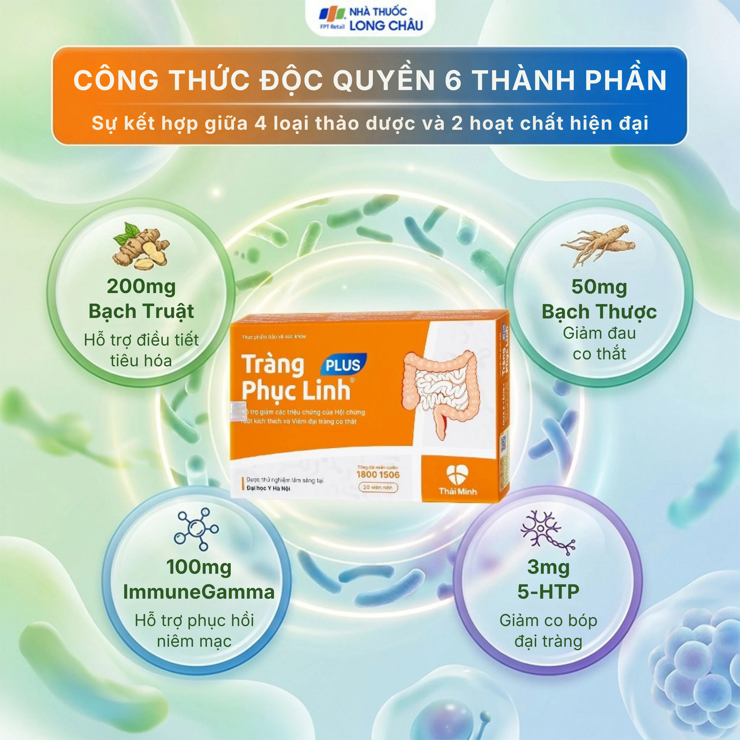 Viên giảm triệu chứng ruột Tràng Phục Linh Plus (2 vỉ x 10 viên) 3