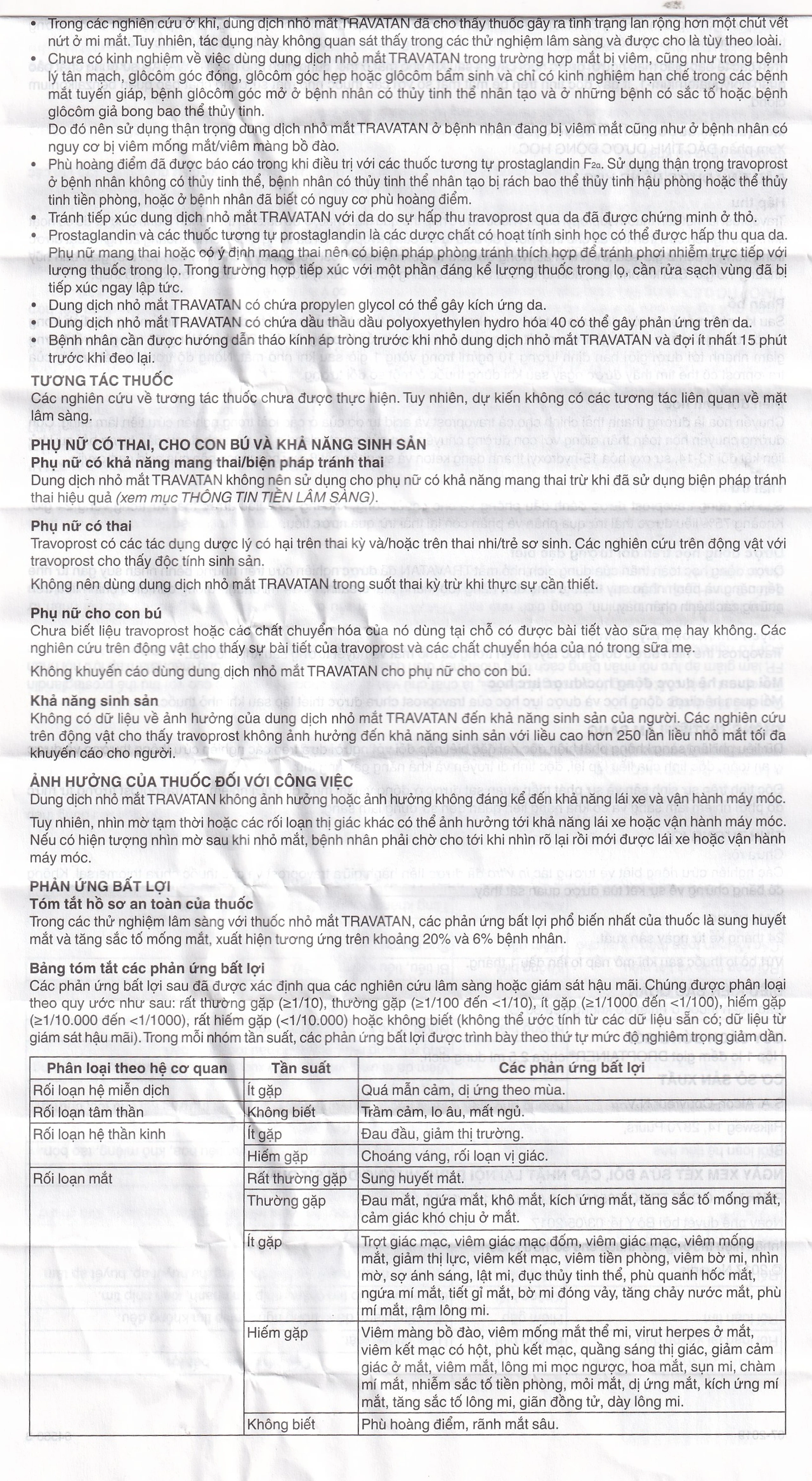 Thuốc nhỏ mắt Travatan Novartis làm giãn nhãn áp (2,5ml)