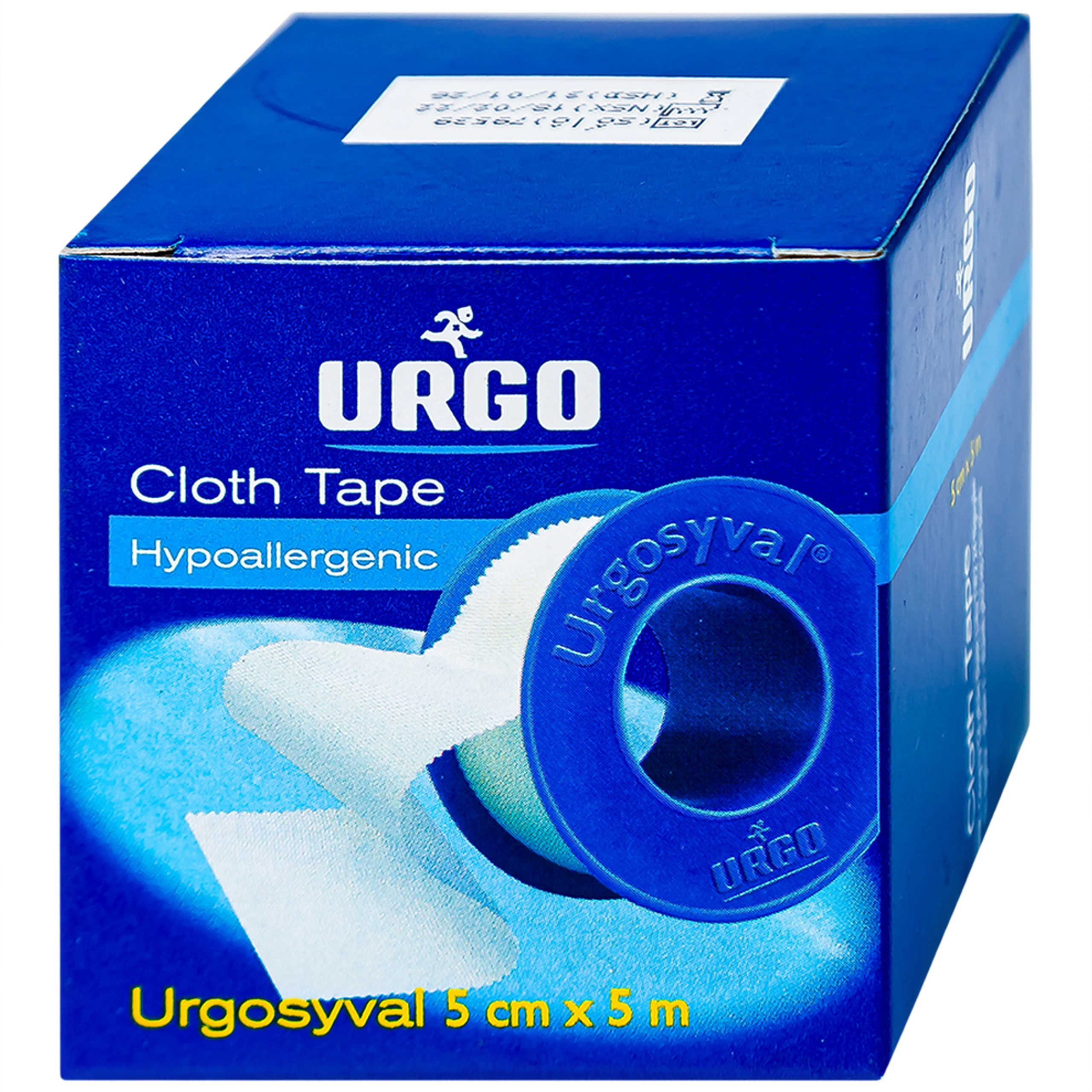 Băng keo lụa Urgosyval 5cmx5m Strong Adhesive Tape băng vết thương trong phẫu thuật và cố định thiết bị y tế