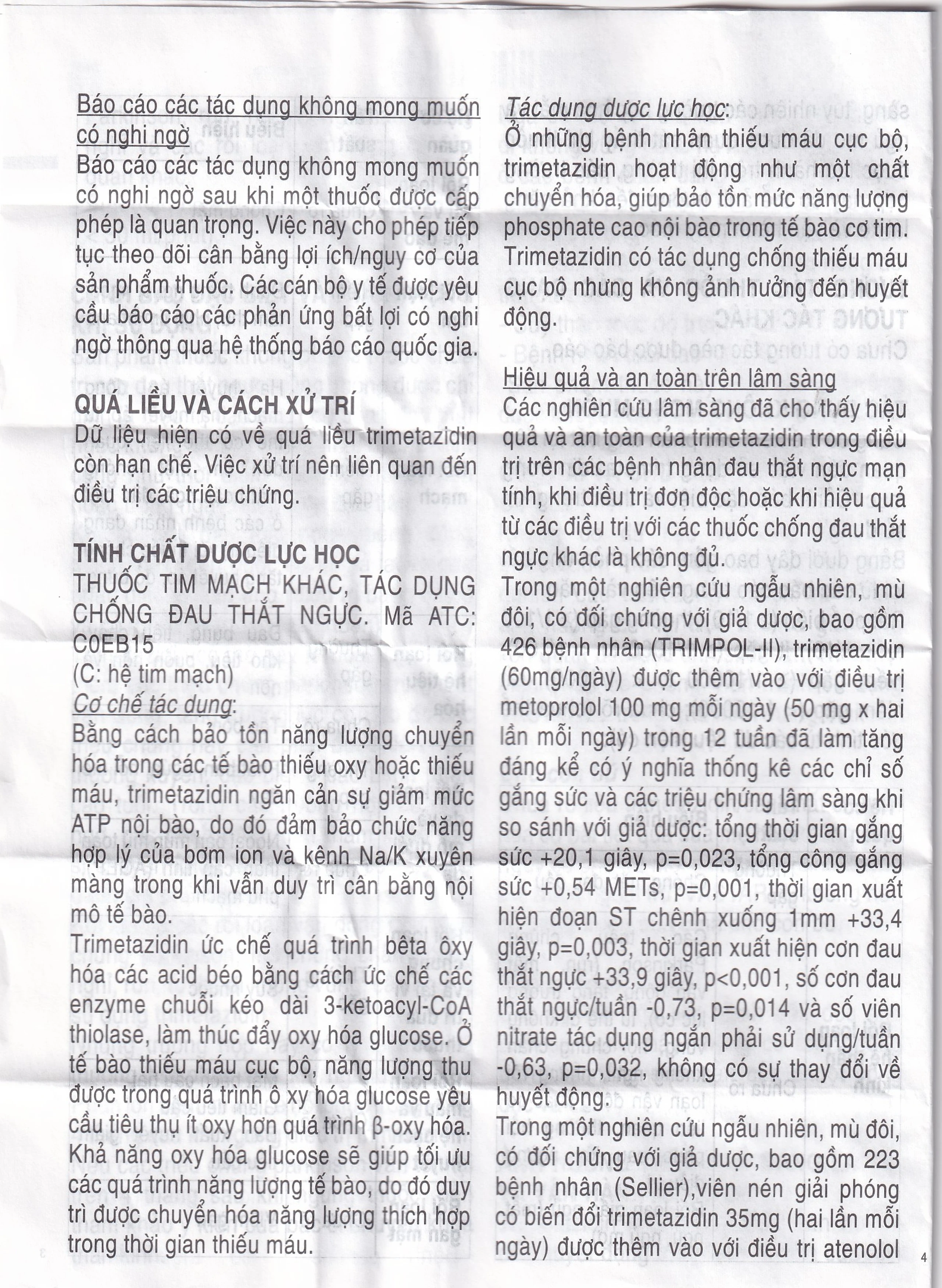 Thuốc Vastarel MR Servier điều trị đau thắt ngực (2 vỉ x 30 viên)