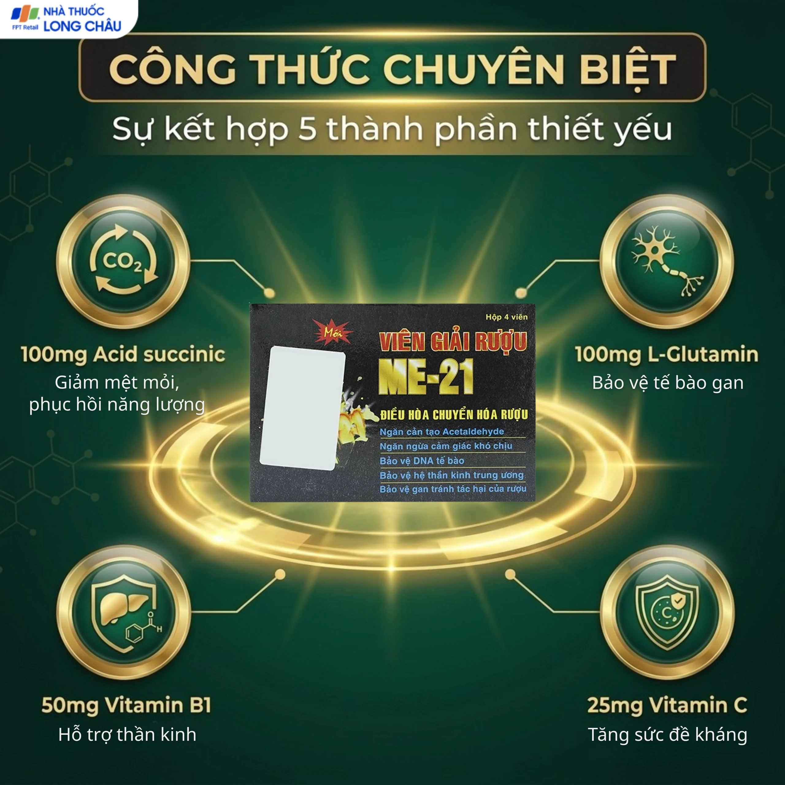 Viên giải rượu ME-21 Á Châu (4 viên) 4