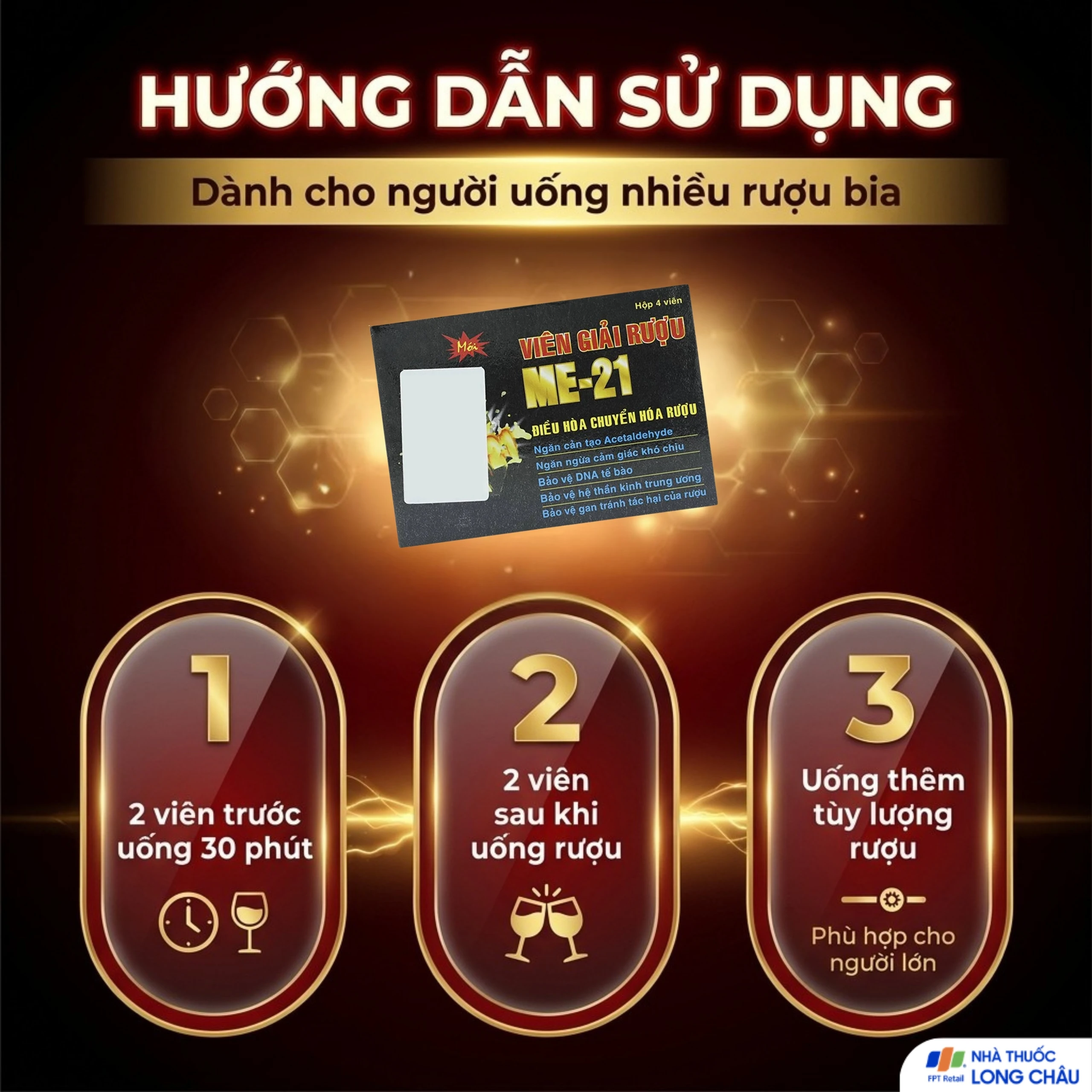 Viên giải rượu ME-21 Á Châu (4 viên) 5