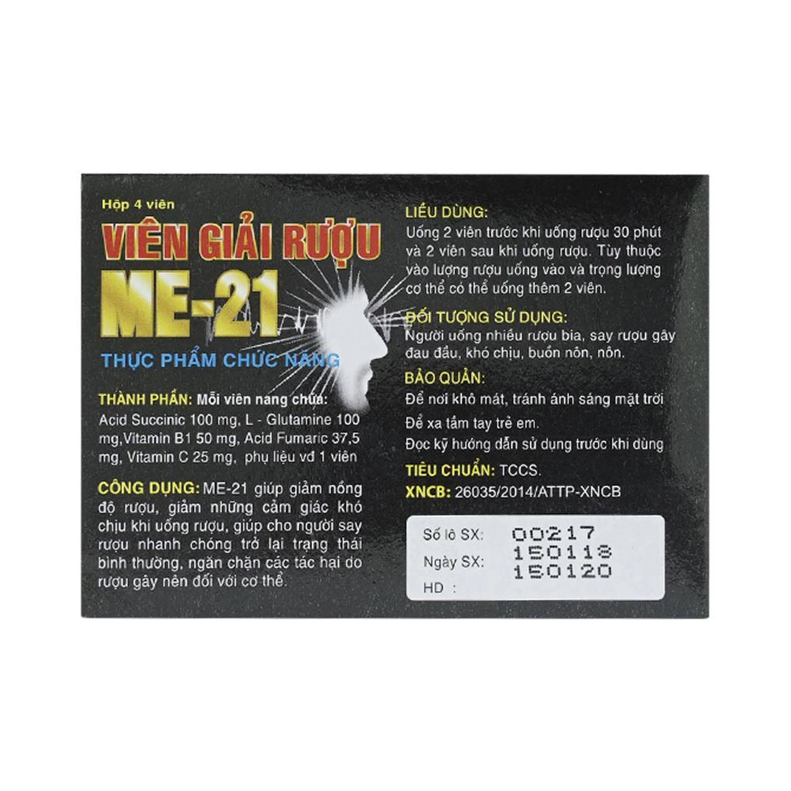 Viên giải rượu ME-21 Á Châu (4 viên)