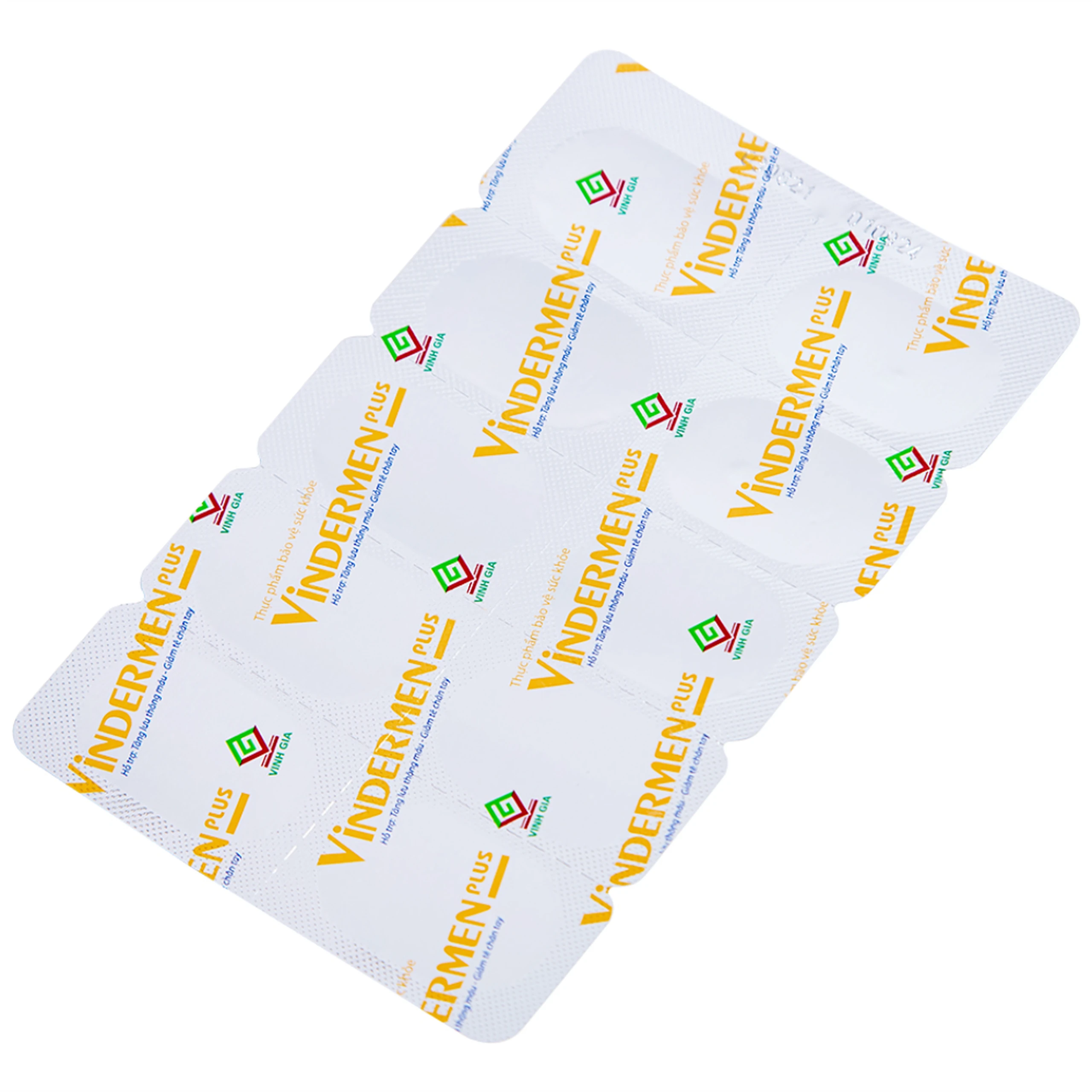 Viên hỗ trợ hoạt huyết Vindermen Plus Vinh Gia (3 vỉ x 10 viên)