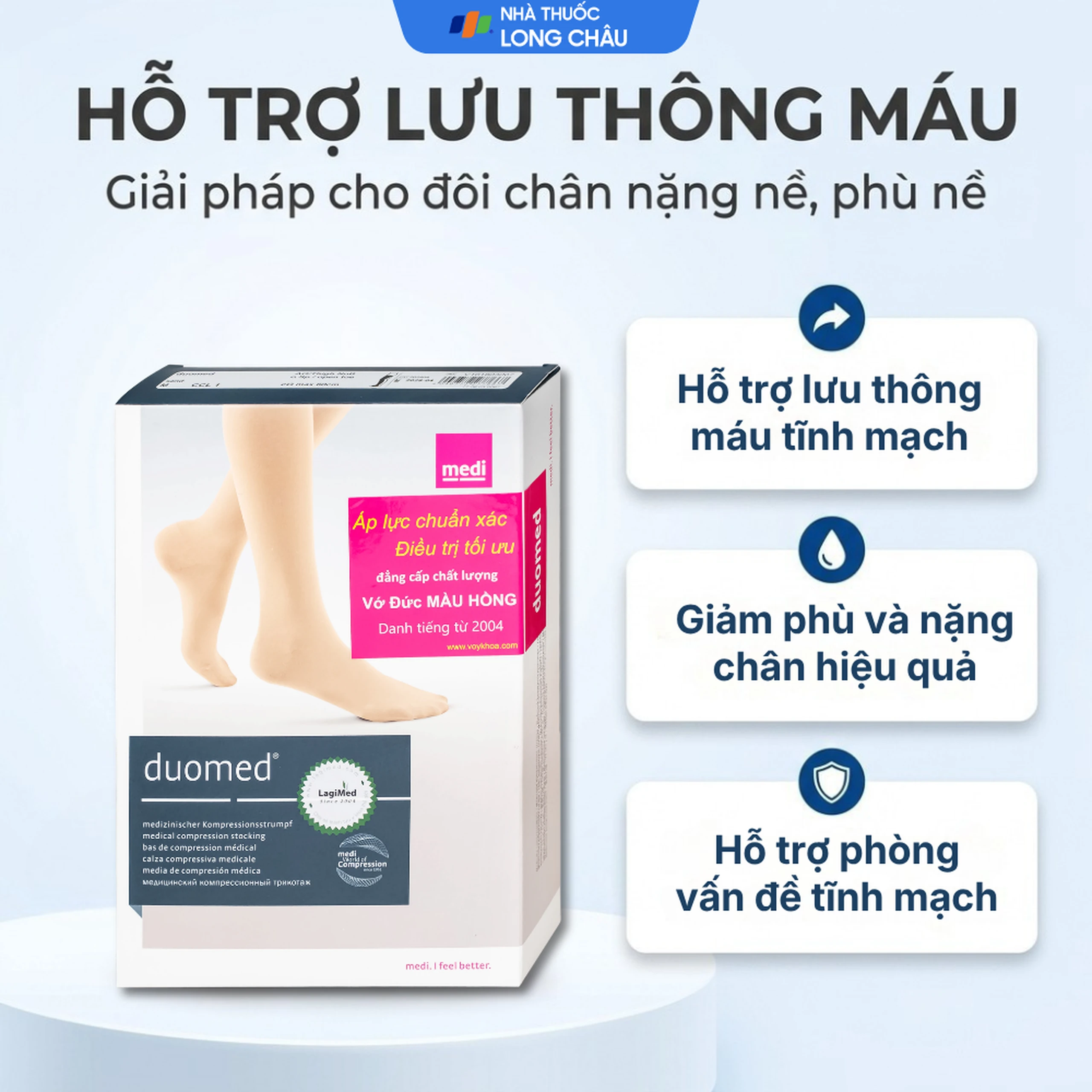 Vớ đùi giãn tĩnh mạch Duomed size M 2