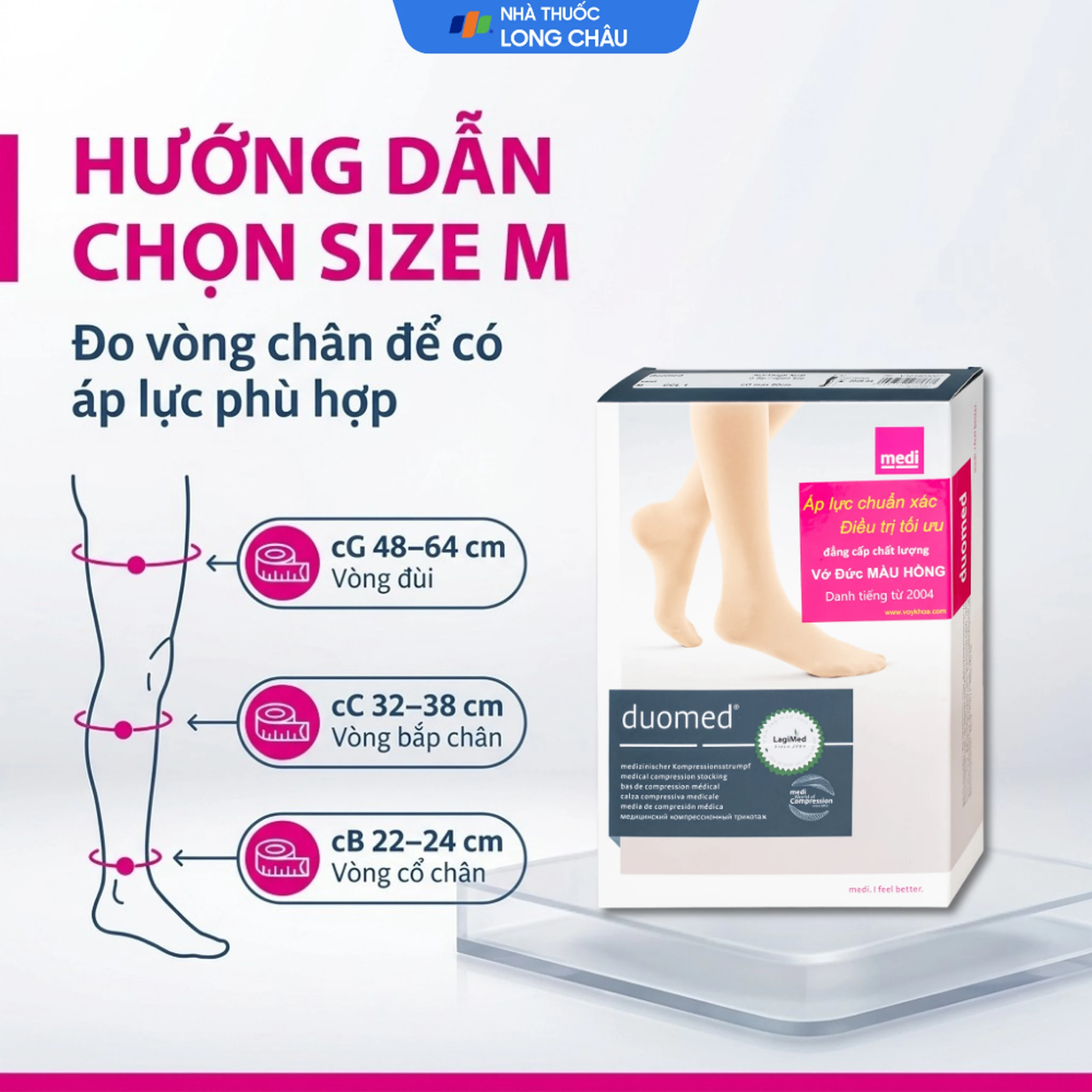 Vớ đùi giãn tĩnh mạch Duomed size M 4