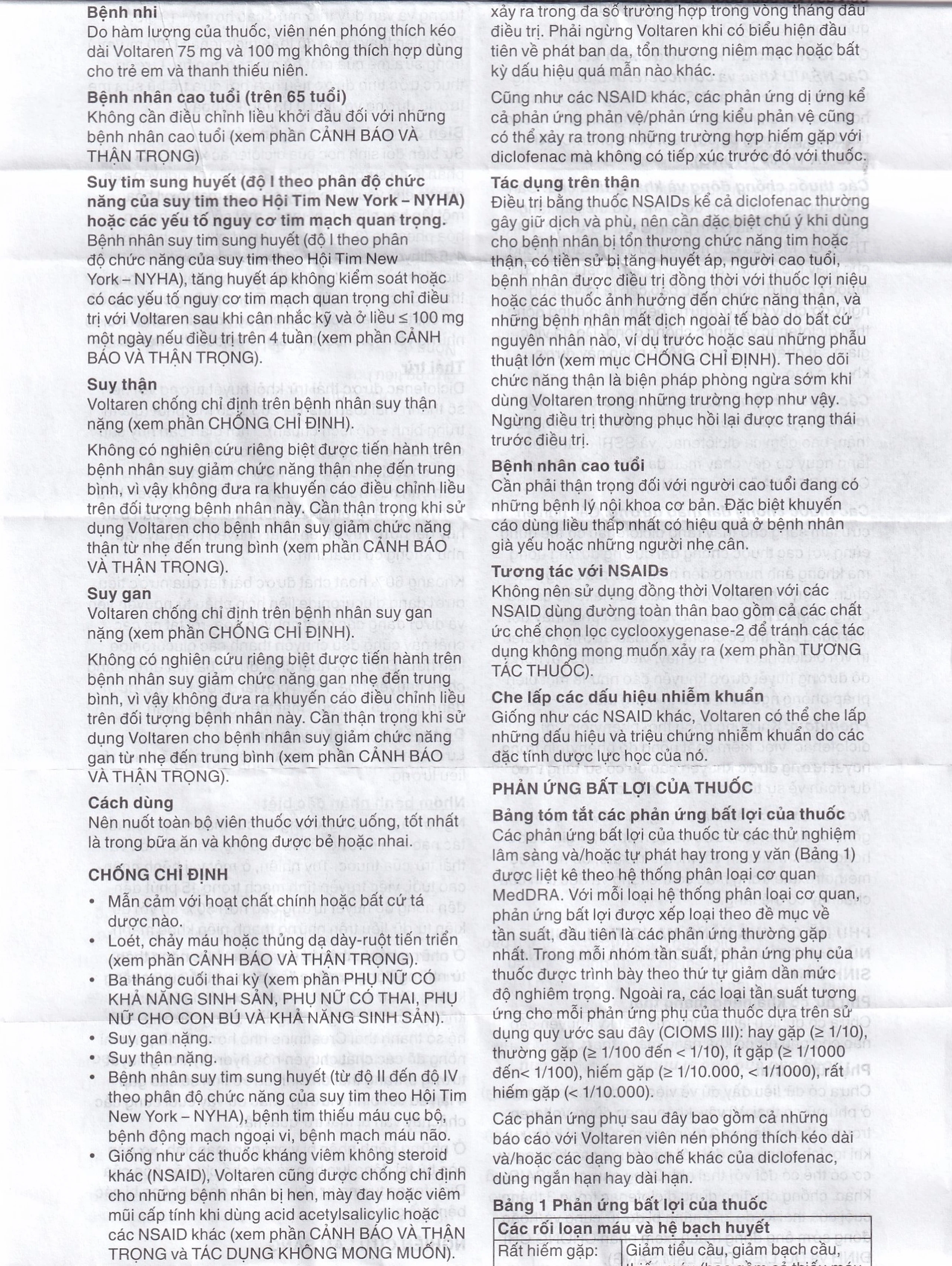 Thuốc Voltaren SR 75mg Novartis điều trị viêm và thoái hóa của bệnh thấp khớp (10 vỉ x 10 viên)