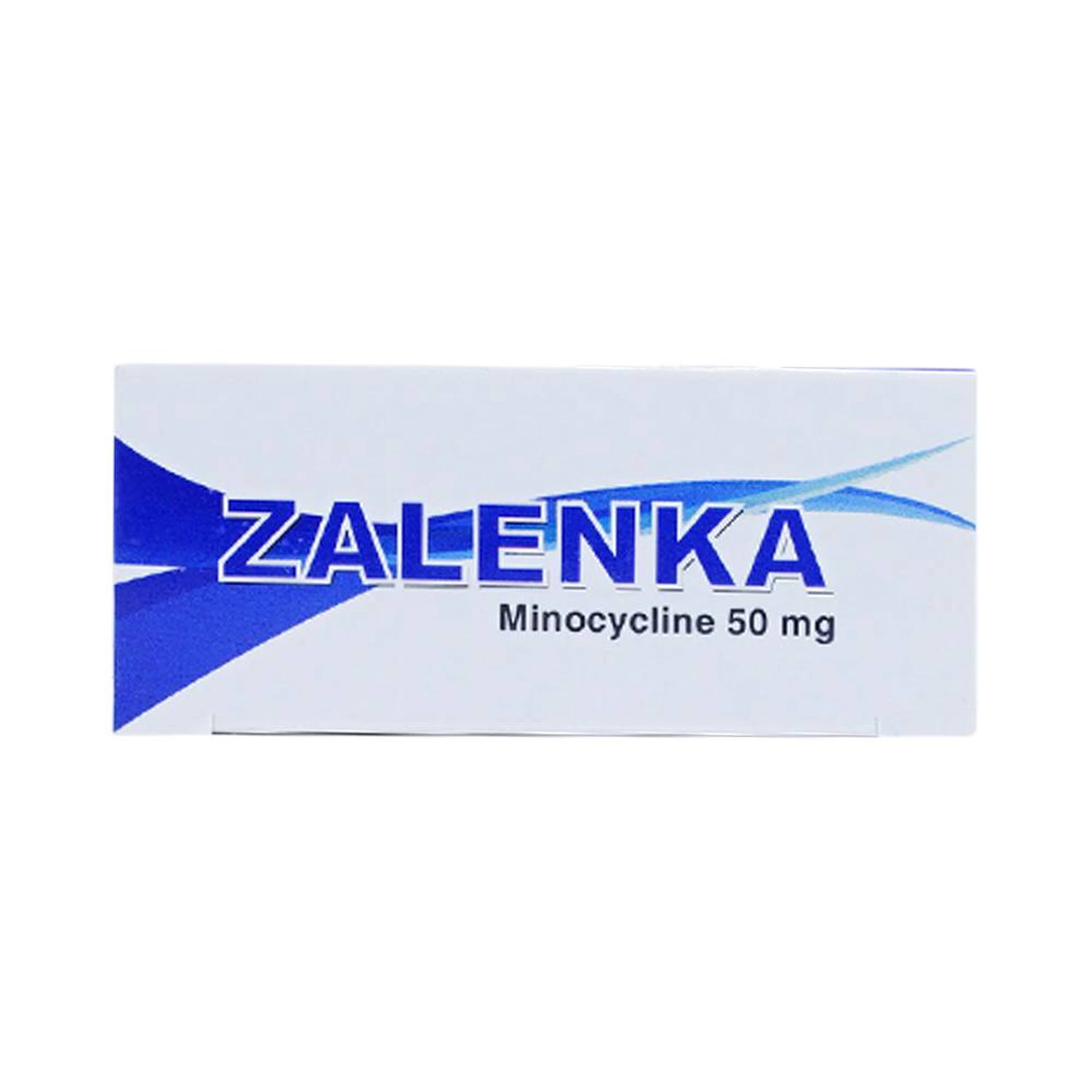 Thuốc Zalenka 50mg Davi Pharm điều trị mụn trứng cá, nhiễm trùng da và mô mềm (3 vỉ x 10 viên)