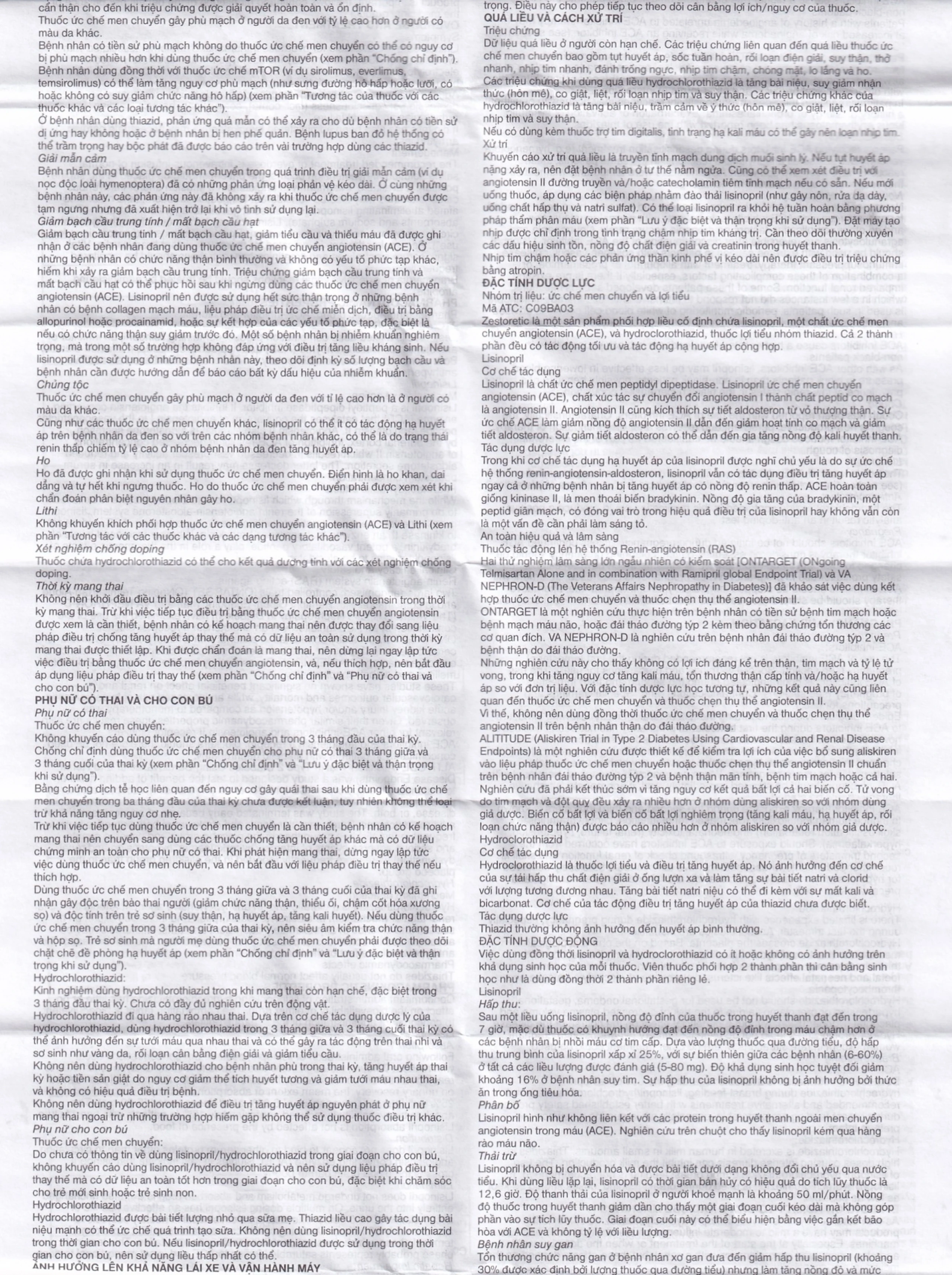 Thuốc Zestoretic-20 AstraZeneca điều trị tăng huyết áp nguyên phát (2 vỉ x 14 viên)