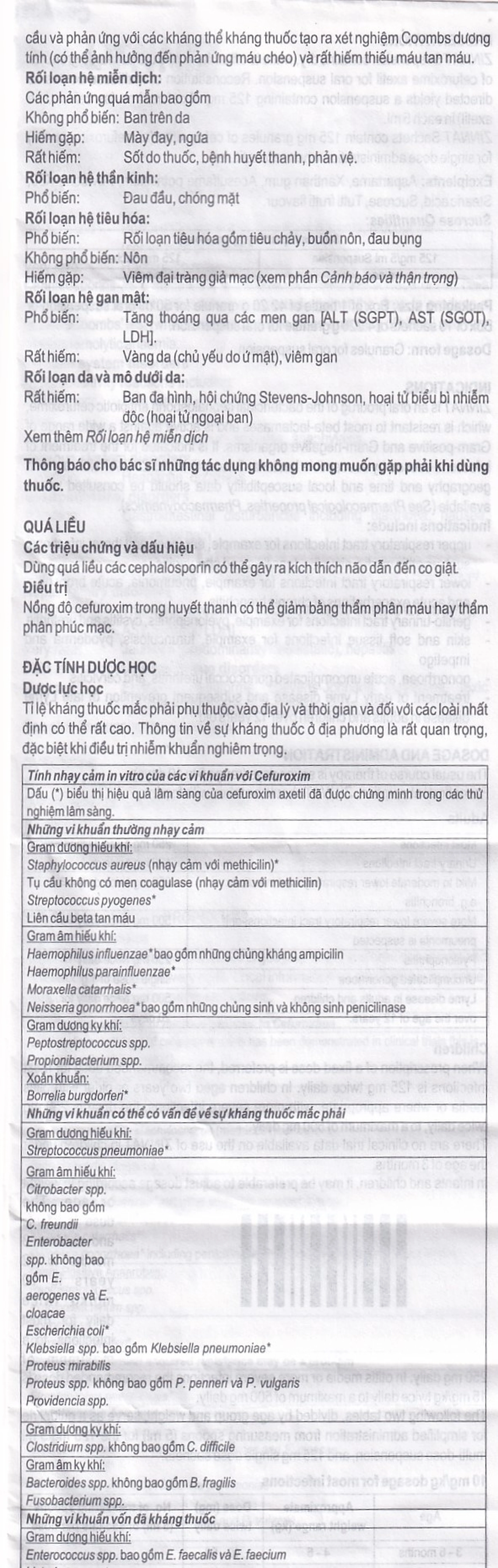 Cốm pha hỗn dịch uống Zinnat Suspension 125mg GSK hỗ trợ điều trị viêm xoang, viêm amidan (10 gói)