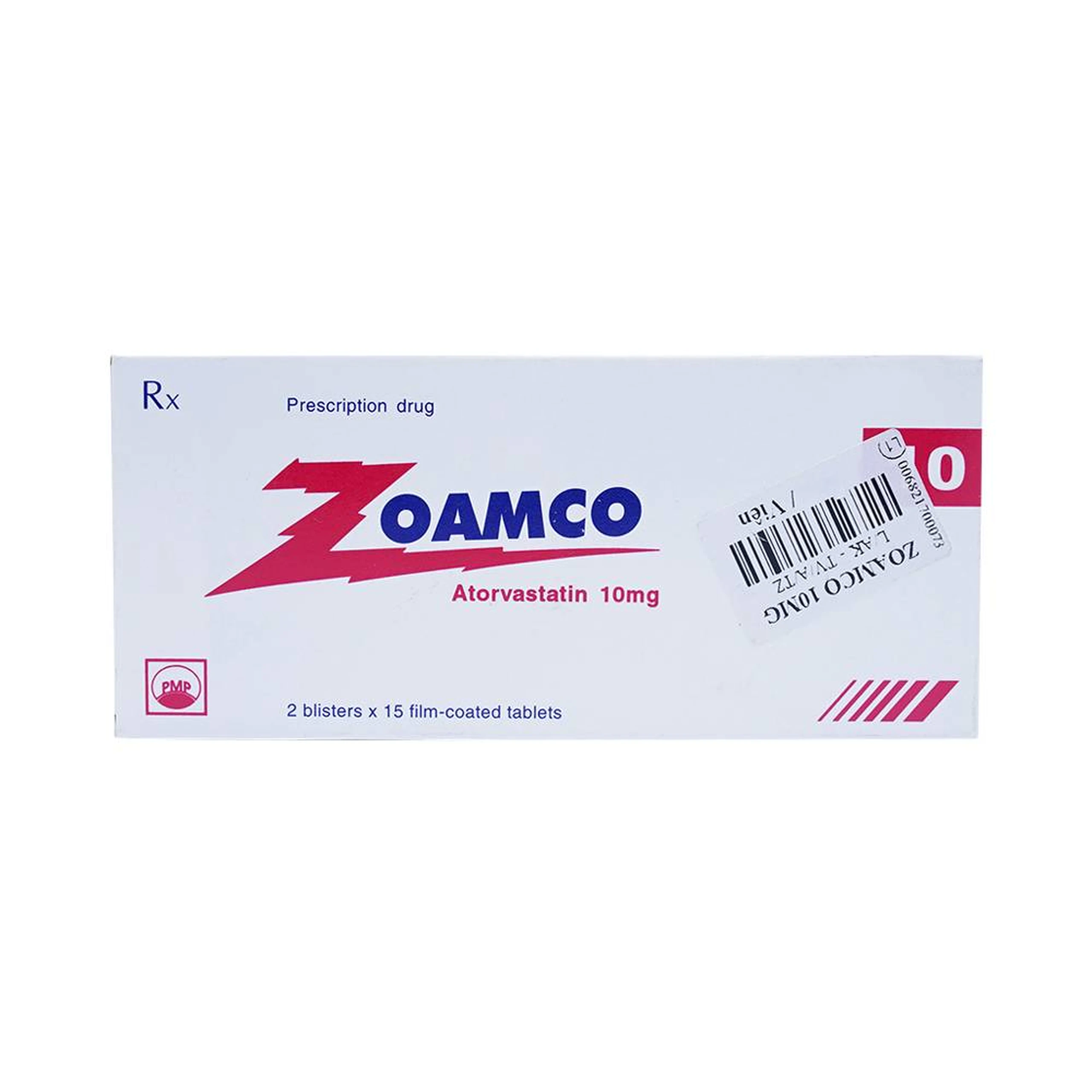 Thuốc Zoamco 10 Pymepharco điều trị rối loạn lipid máu (2 vỉ x 15 viên)