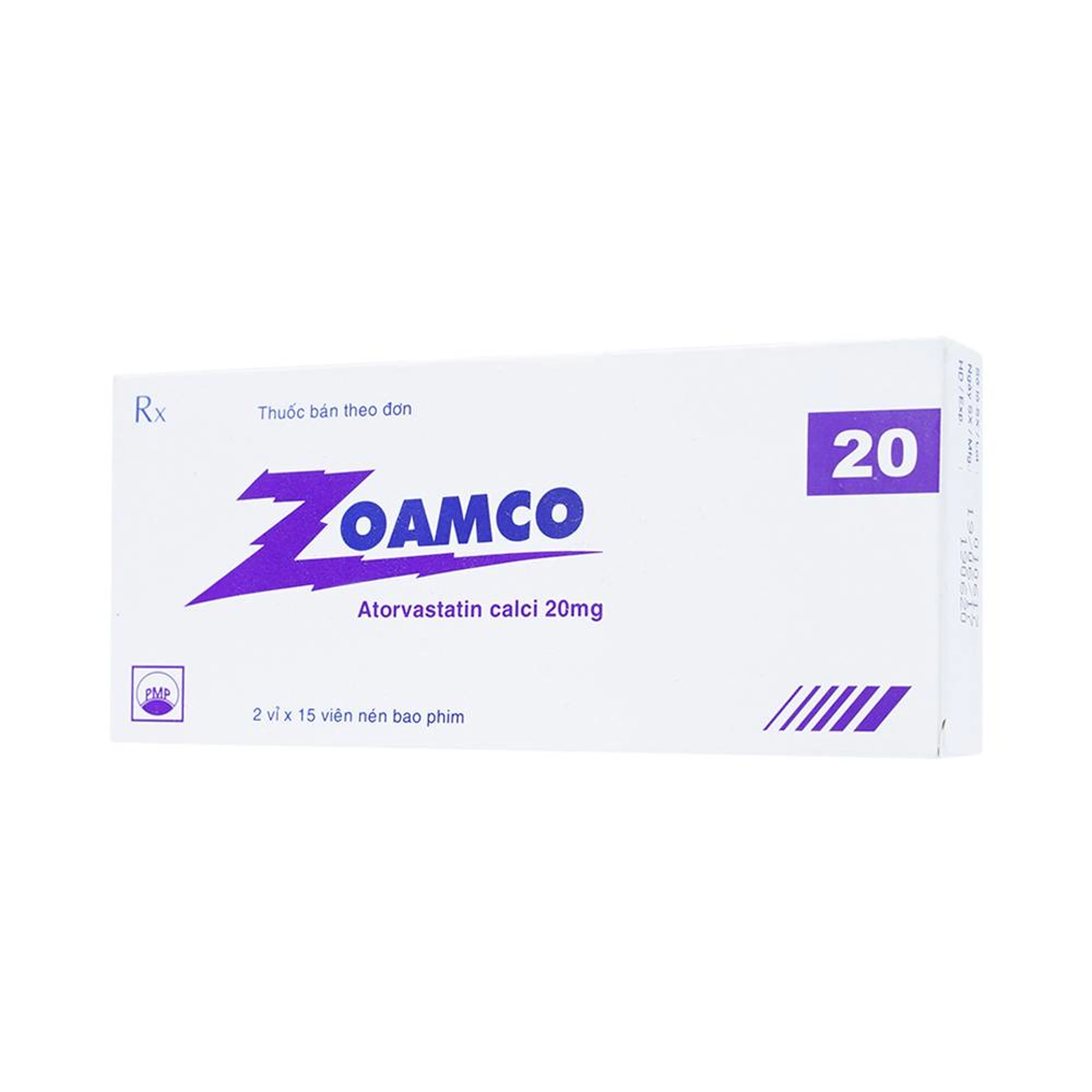 Thuốc Zoamco 20 Pymepharco điều trị rối loạn lipid máu (2 vỉ x 15 viên)