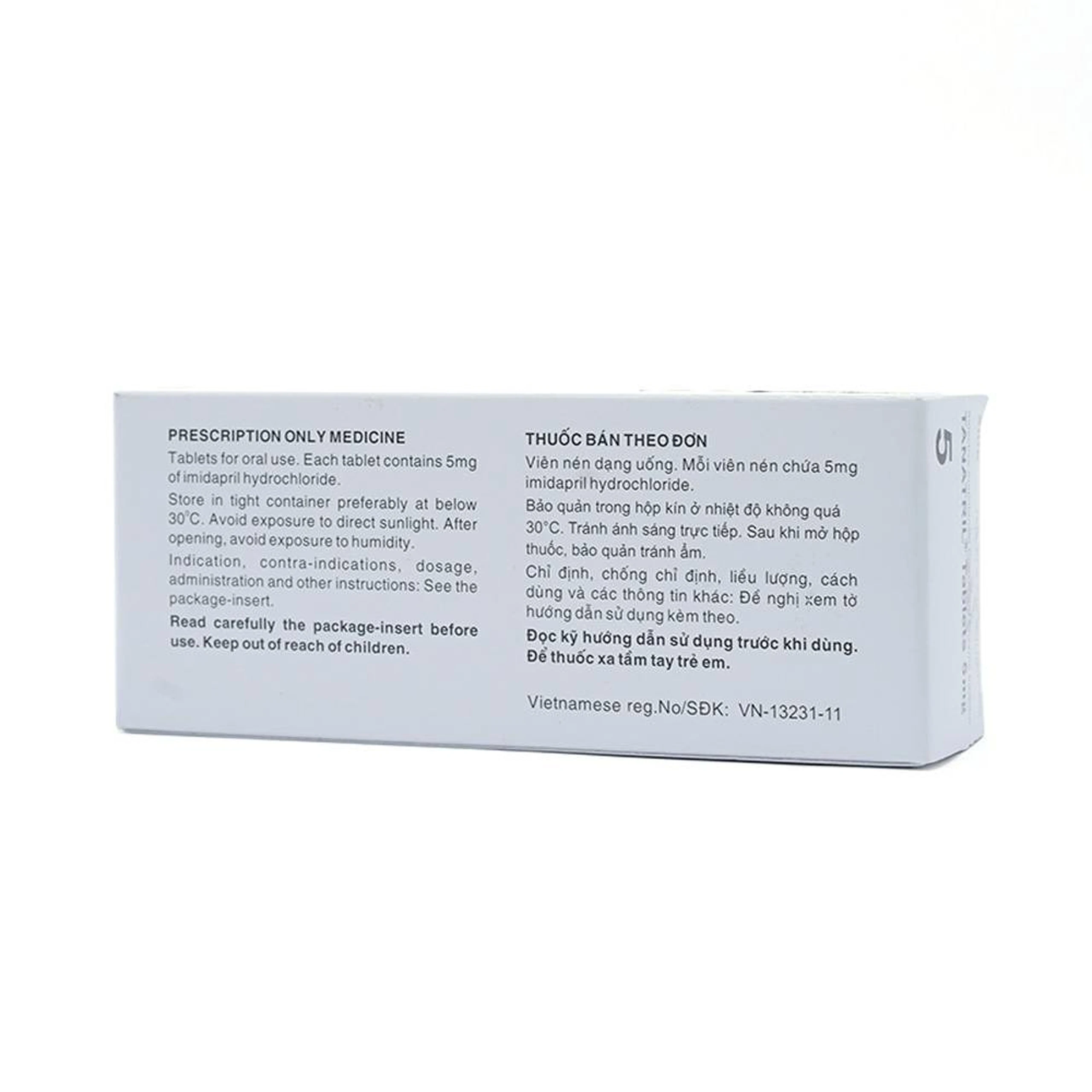 Thuốc Tanatril Tablets 5mg Tanabe điều trị tăng huyết áp vô căn (10 vỉ x 10 viên)