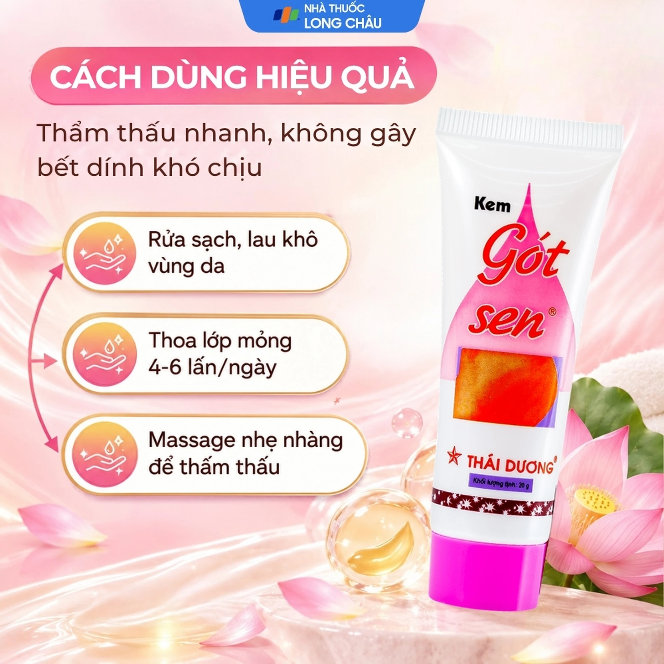Kem bôi giảm nứt gót chân gót sen Thái Dương, dưỡng ẩm, mềm da 20g 5