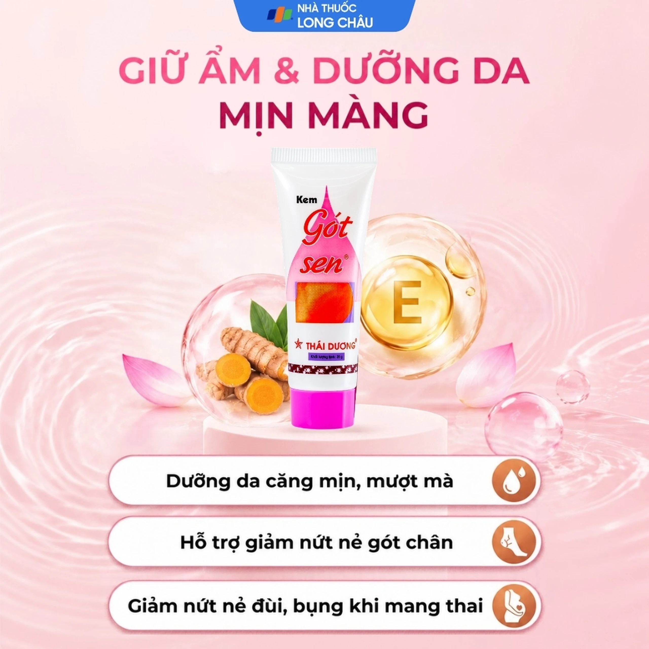 Kem bôi giảm nứt gót chân gót sen Thái Dương, dưỡng ẩm, mềm da 20g 2