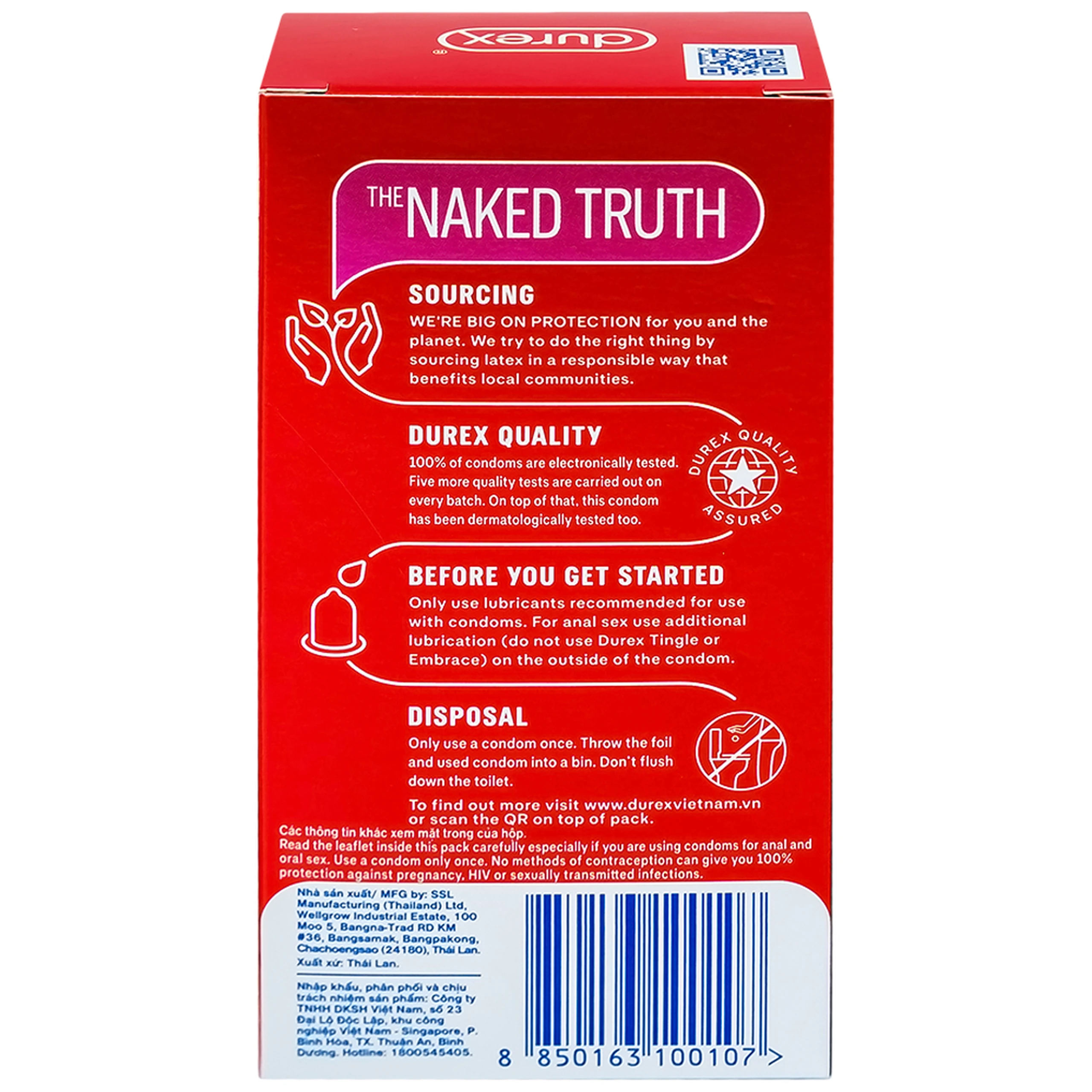 Bao cao su Durex Fetherlite vừa vặn, độ bảo vệ cao (12 cái)