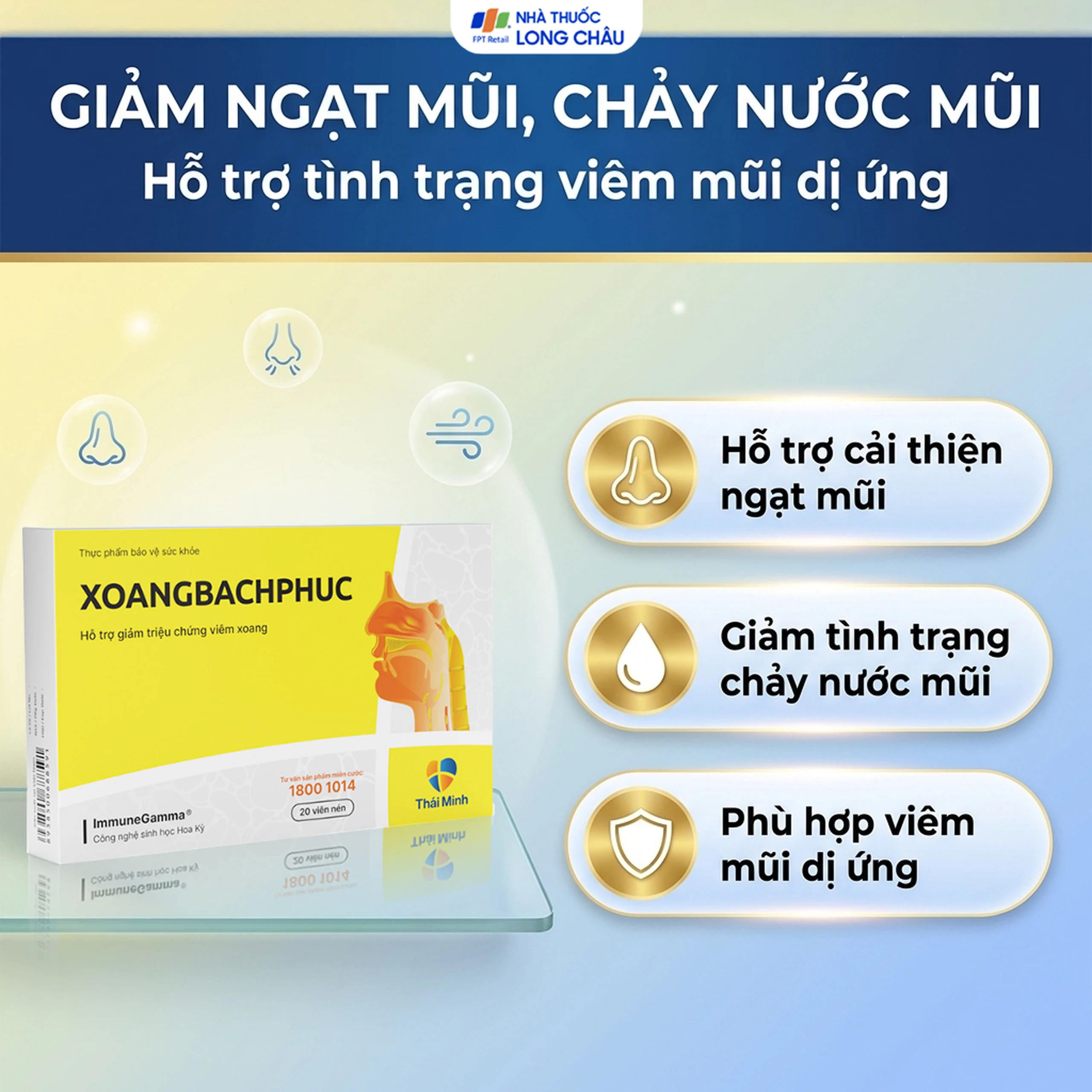 Viên uống hỗ trợ triệu chứng viêm Xoang Bách Phuc (2 vỉ x 10 viên) 4