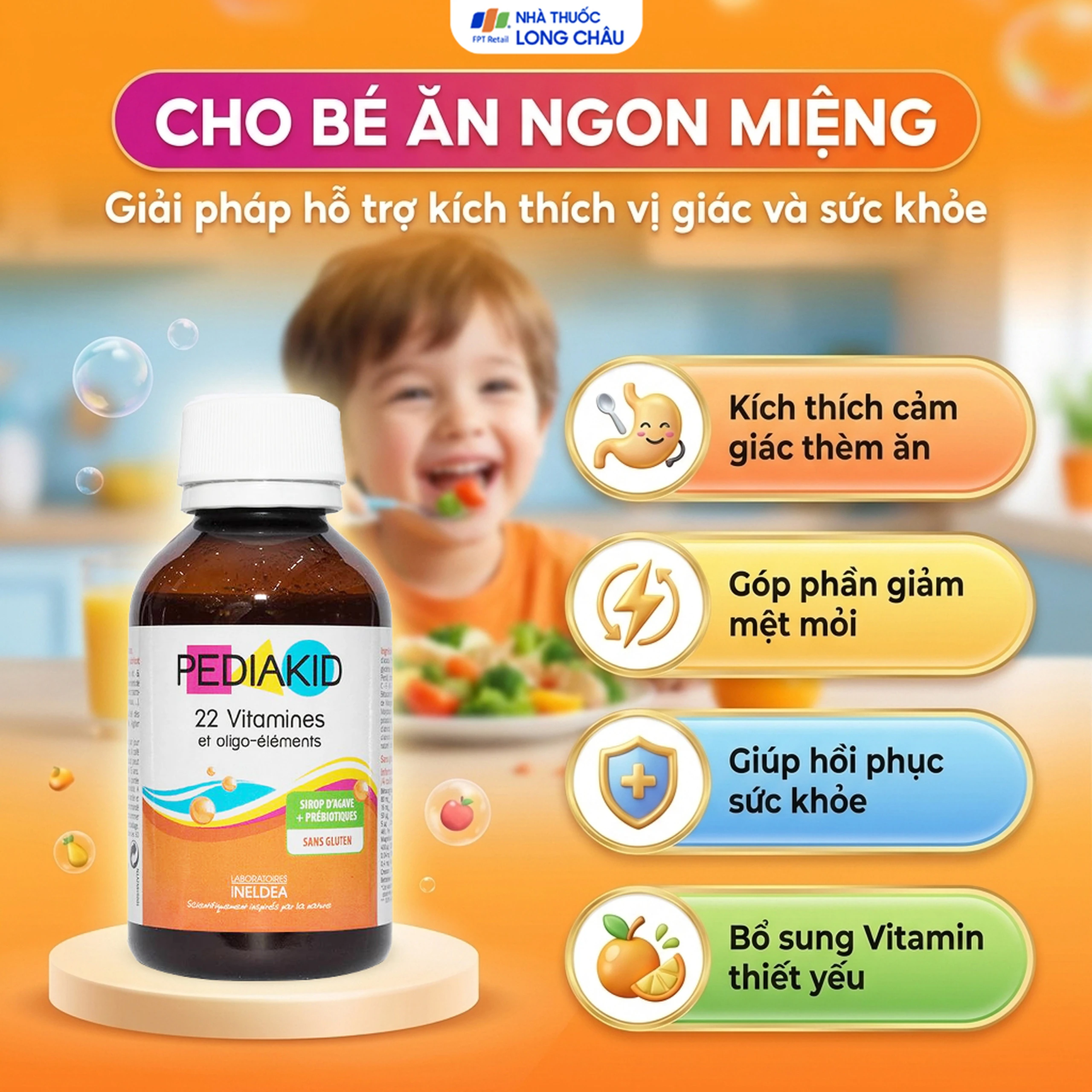 Siro hỗ trợ kích thích thèm ăn Pediakid Appétit Tonus (125ml) 3