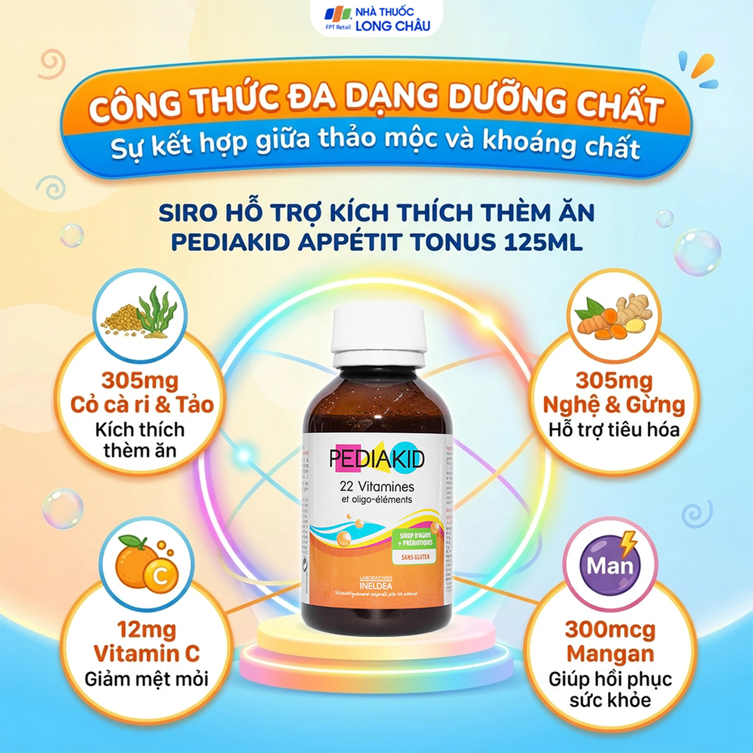 Siro hỗ trợ kích thích thèm ăn Pediakid Appétit Tonus (125ml) 4