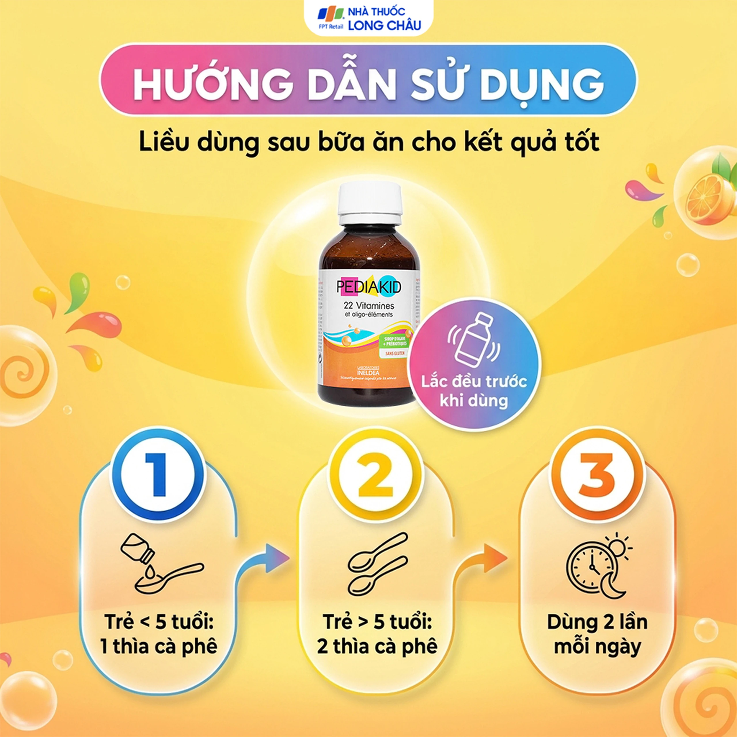 Siro hỗ trợ kích thích thèm ăn Pediakid Appétit Tonus (125ml) 5