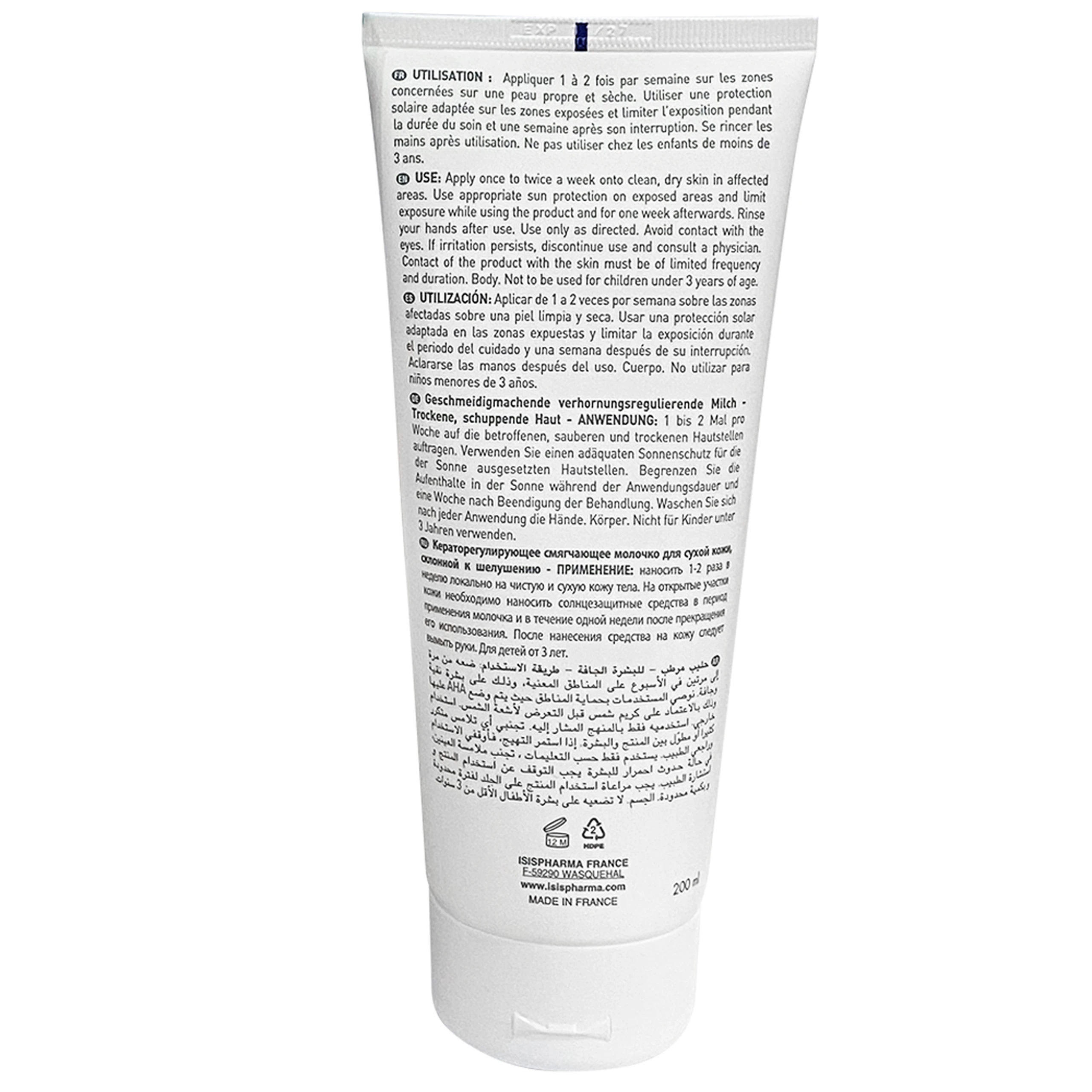 Kem Secalia AHA IsisPharma dưỡng ẩm, làm mềm, giảm khô da, giảm kích ứng (200ml)