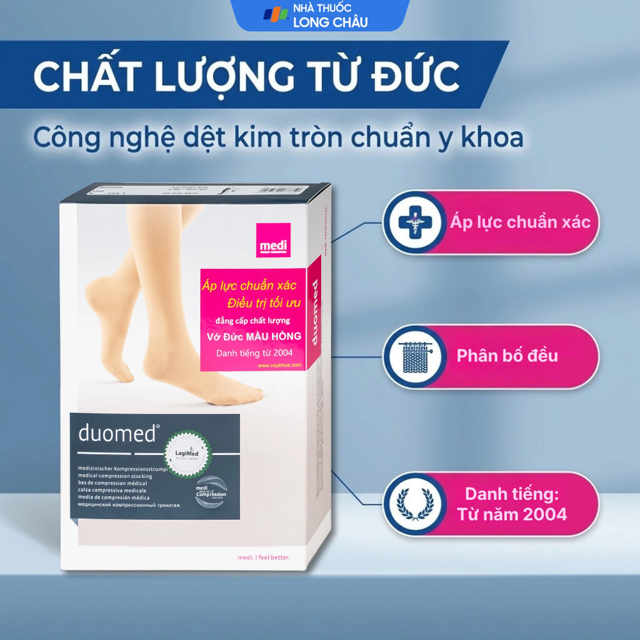 Vớ đùi giãn tĩnh mạch Duomed size S 3