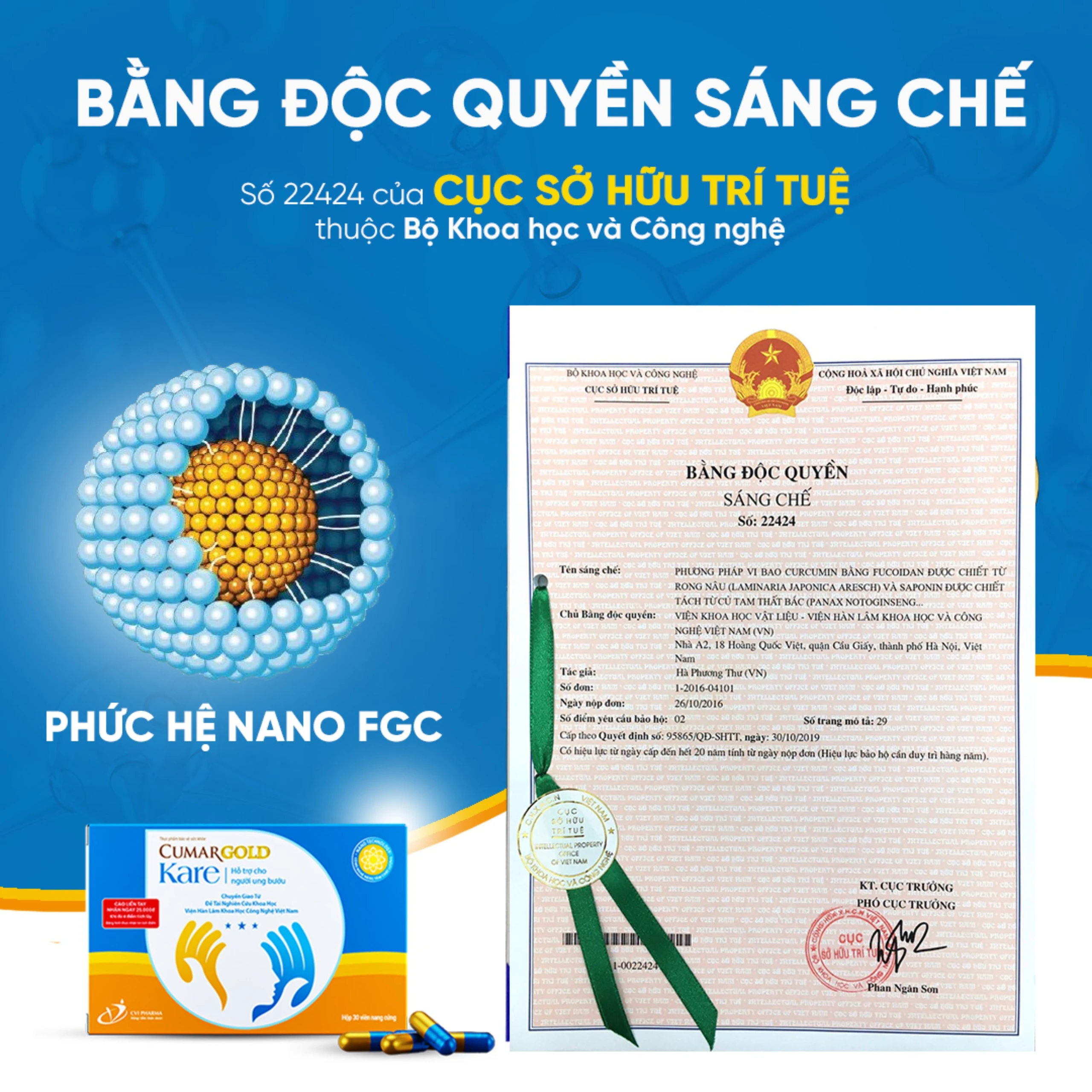 Viên hỗ trợ giảm nguy cơ mắc ung bướu CumarGold Kare CVI (3 vỉ x 10 viên) 5