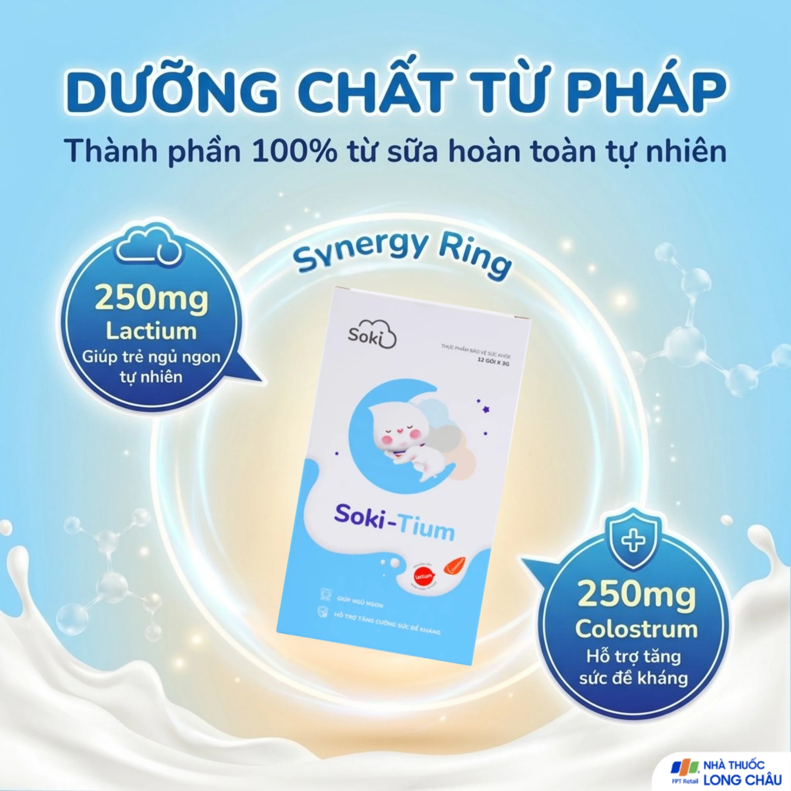 Bột hòa tan giúp ngủ ngon, tăng sức đề kháng Soki-Tium (12 gói x 3g) 4