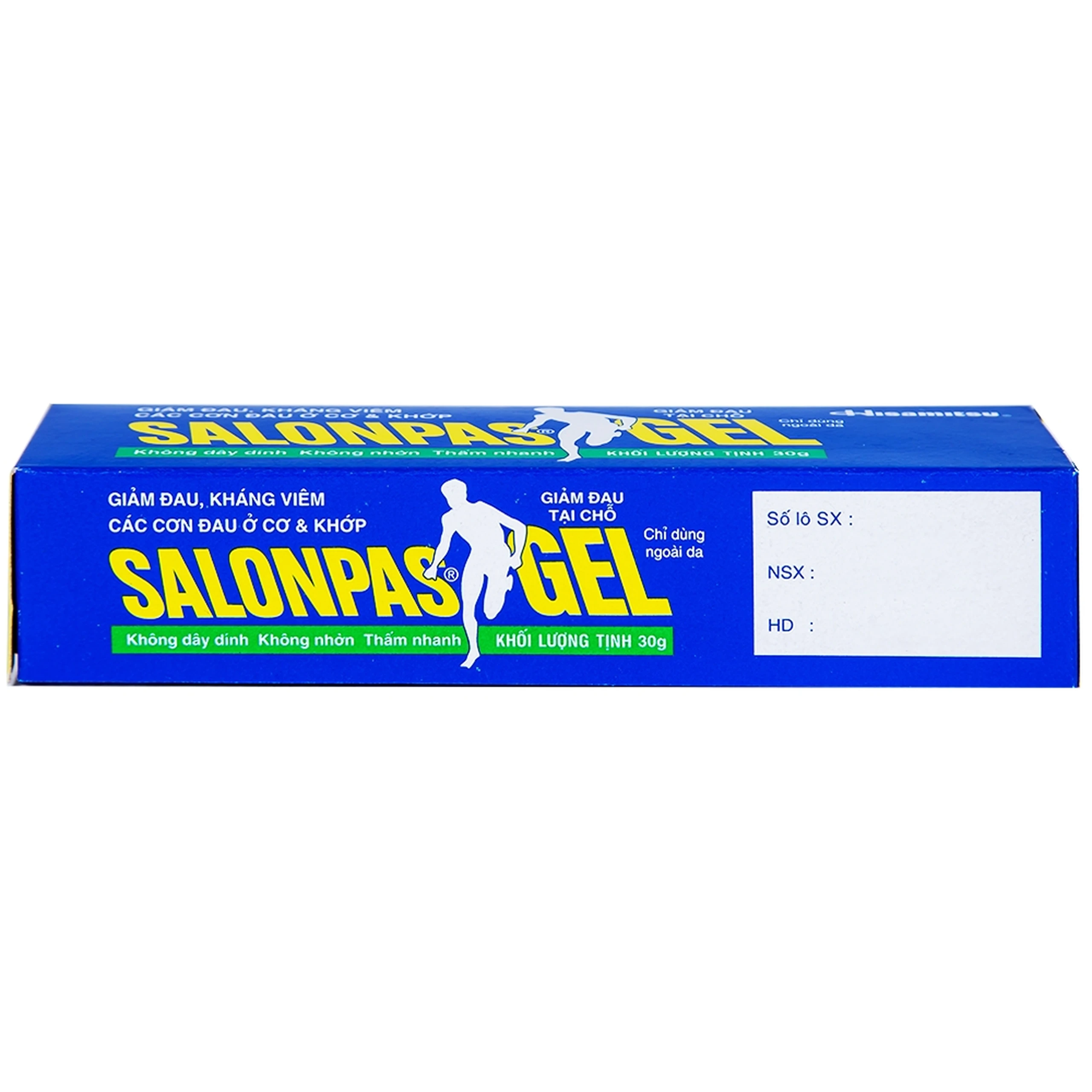  Gel Salonpas giảm đau, kháng viêm các cơn đau cơ, khớp (30g)