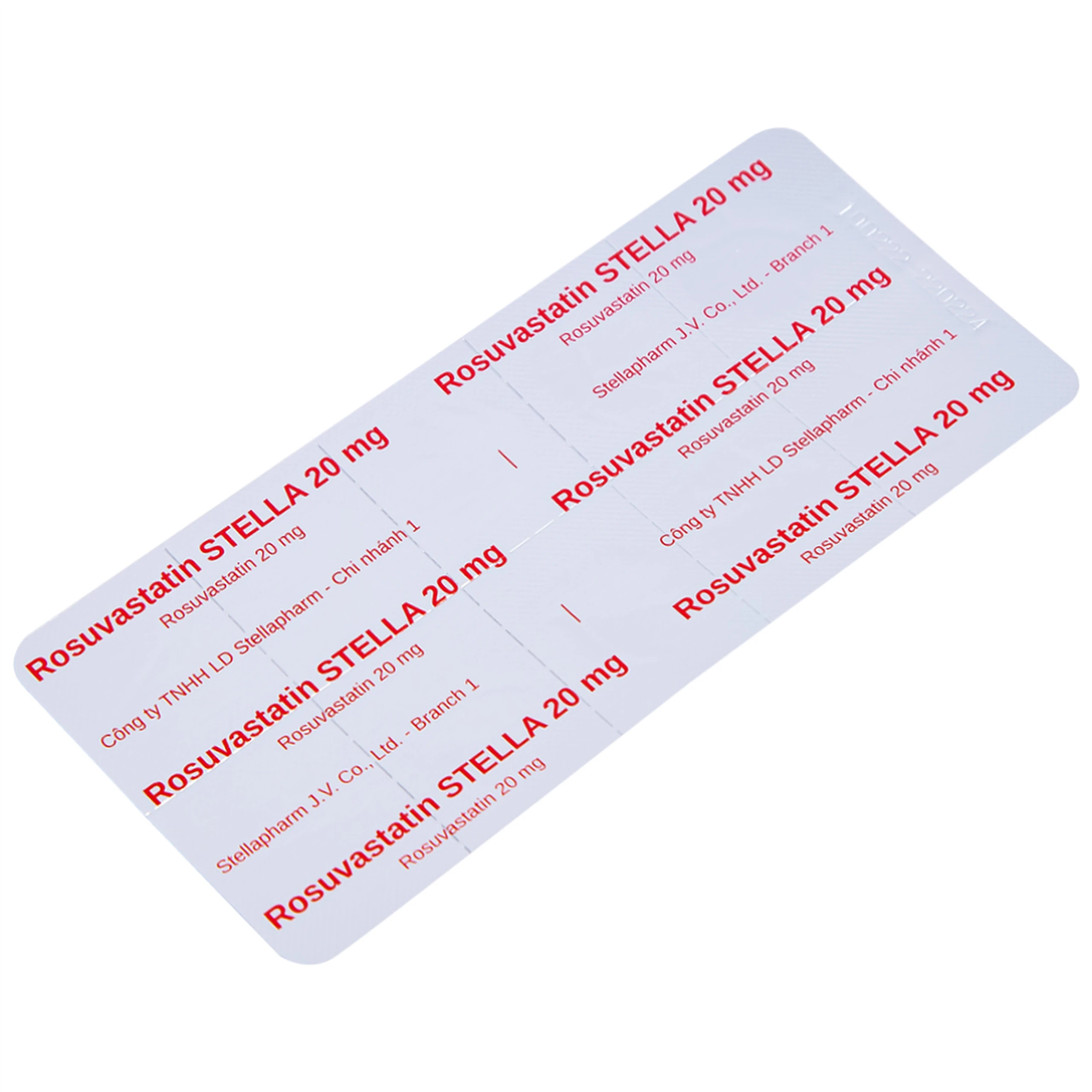 Thuốc Rosuvastatin Stella 20mg điều trị tăng cholesterol máu (3 vỉ x 10 viên)