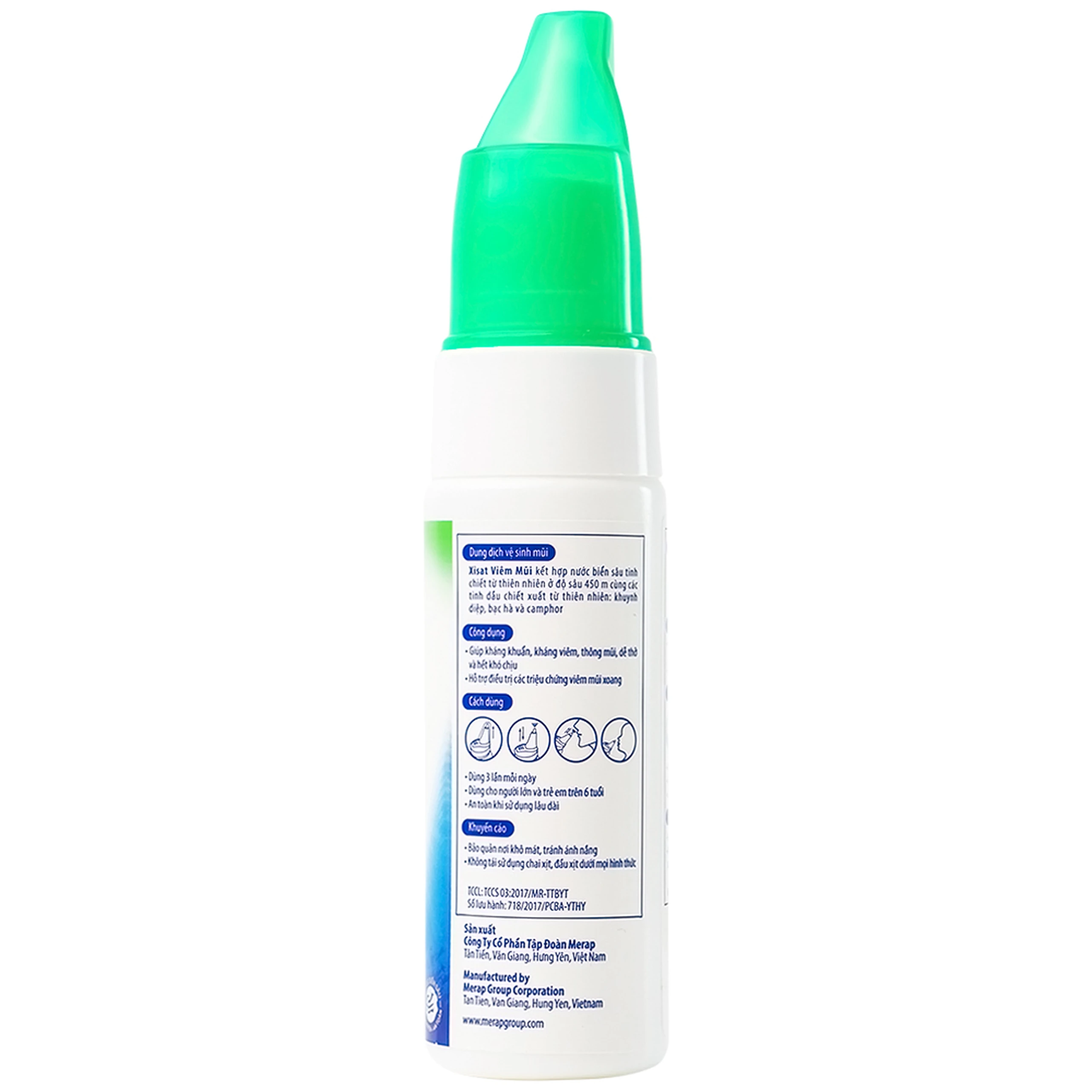 Xịt mũi Xisat viêm mũi 75ml hỗ trợ điều trị các triệu chứng viêm mũi xoang